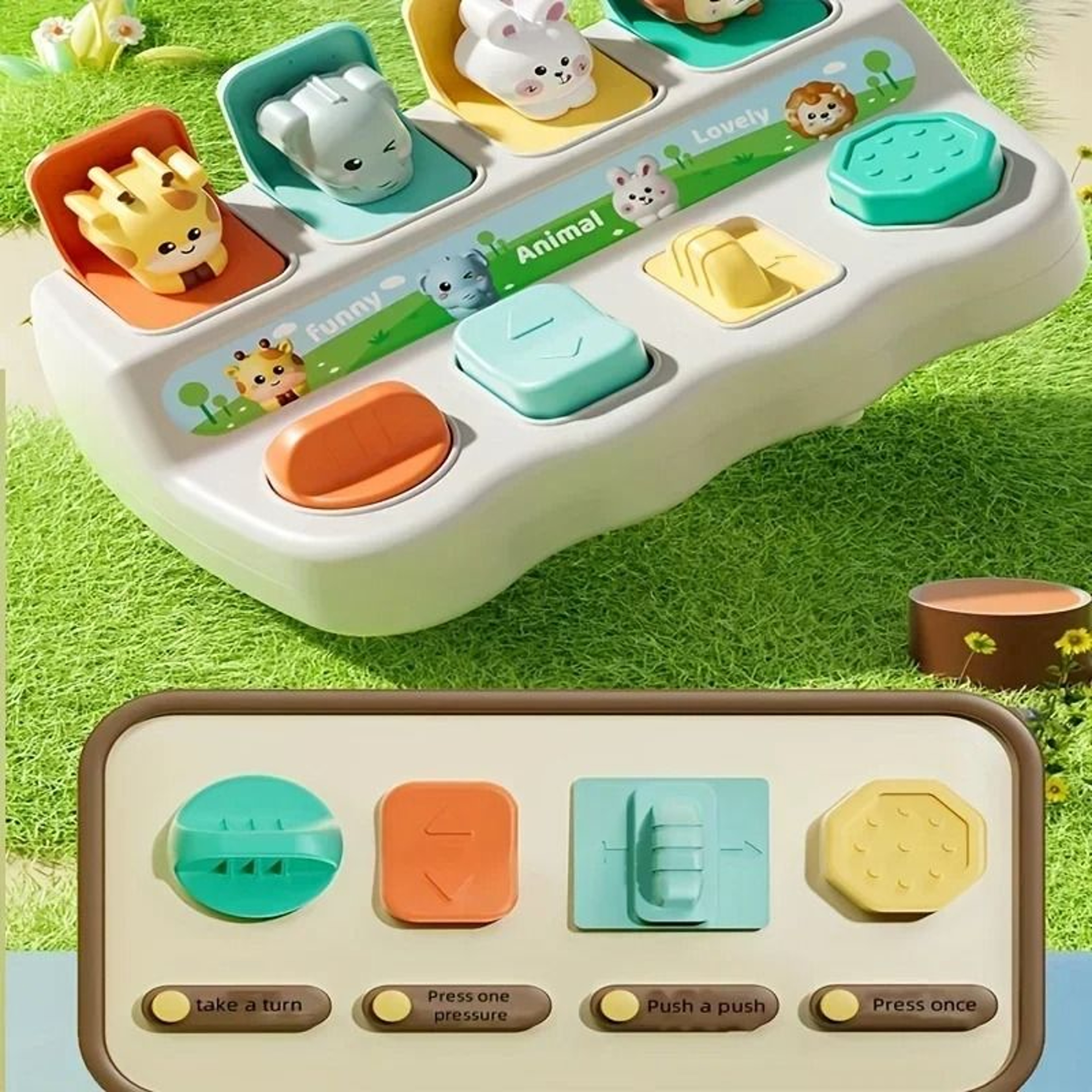 Montessori PopUp Animal Toy  Interactive Learning  Play Box For Toddlers 4