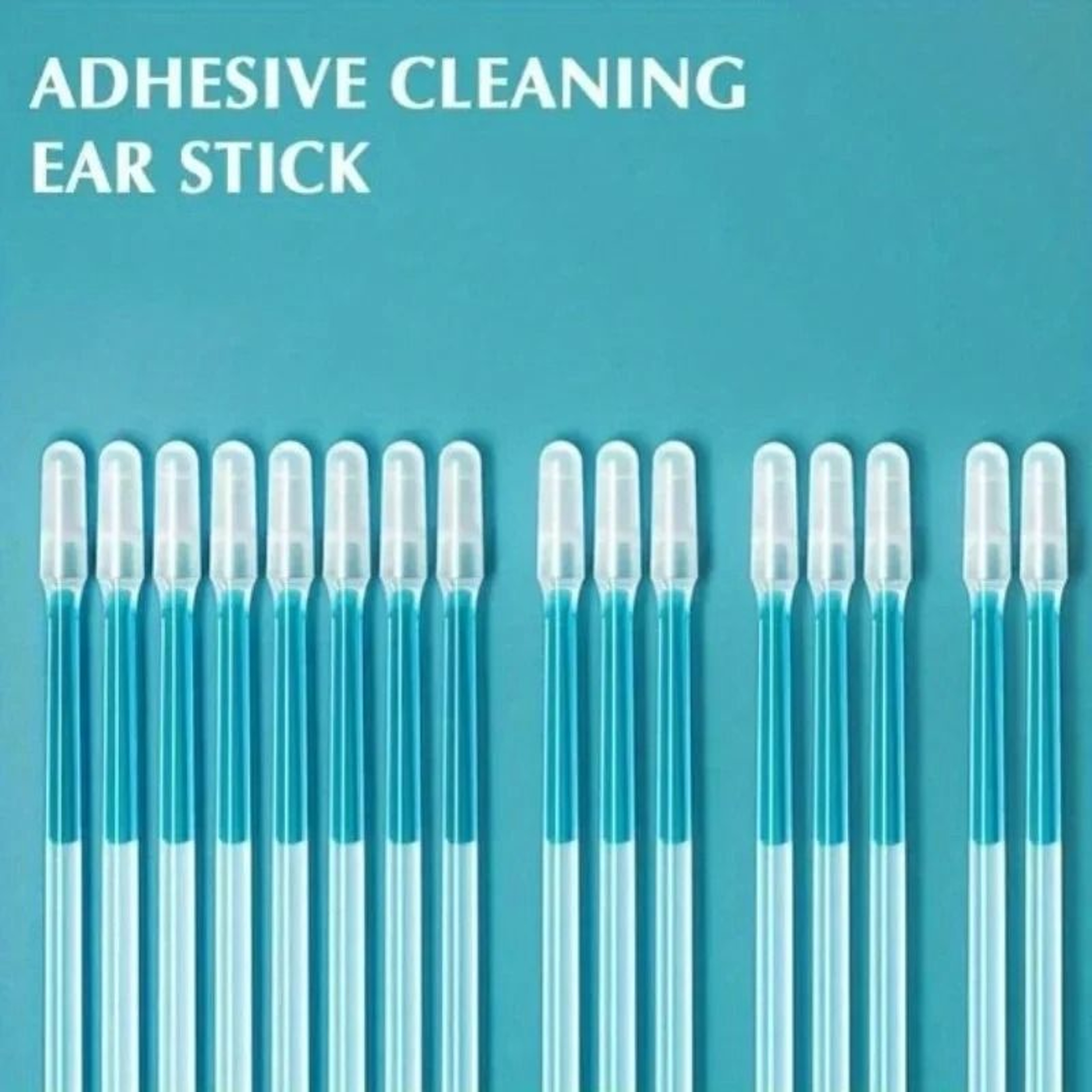 24Pack Disposable Adhesive Ear Cleaning Sticks  Safe Silicone Earwax Removal Tool 2