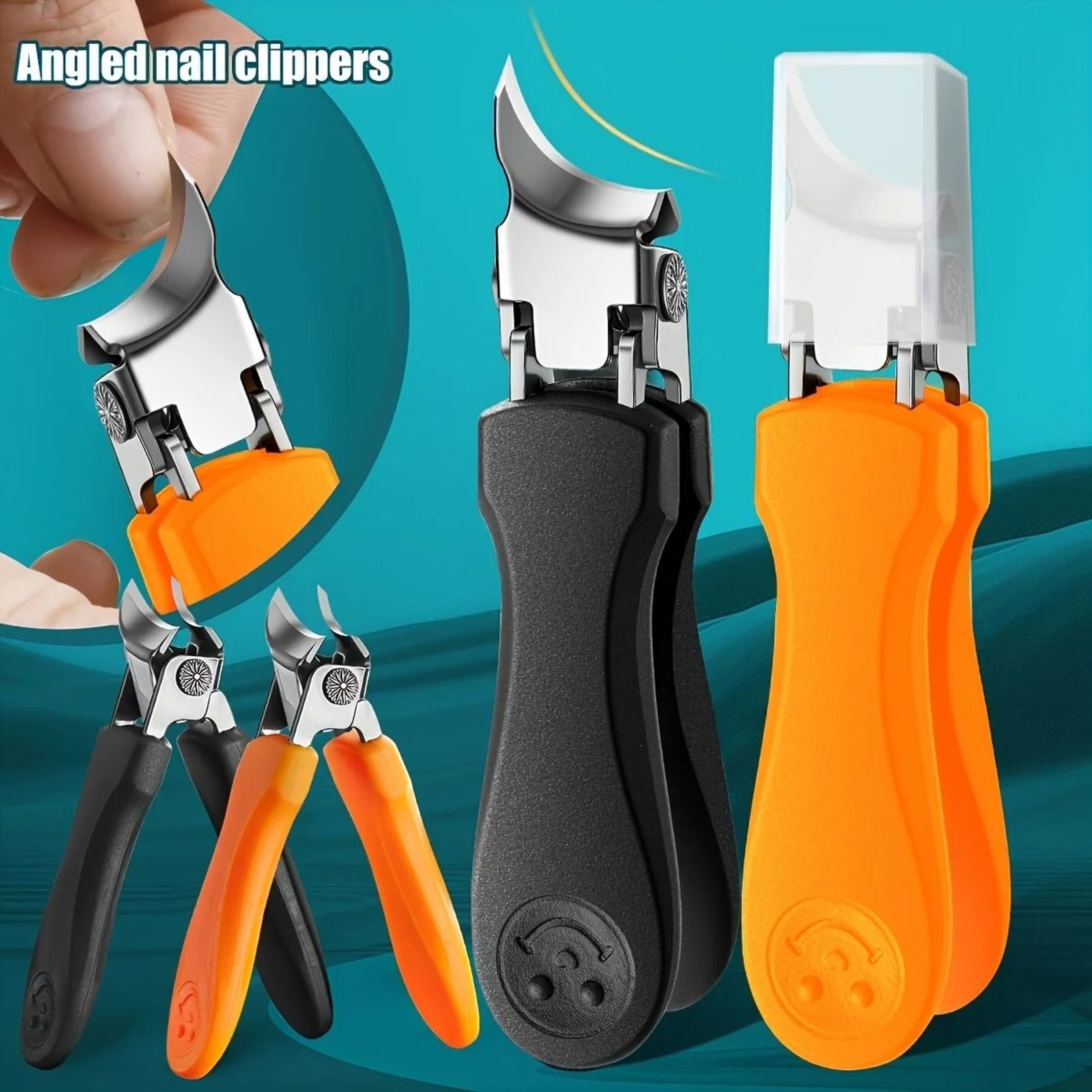 HeavyDuty Professional Nail Clippers For Thick  Hard Toenails  UltraSharp  AntiSplash 3