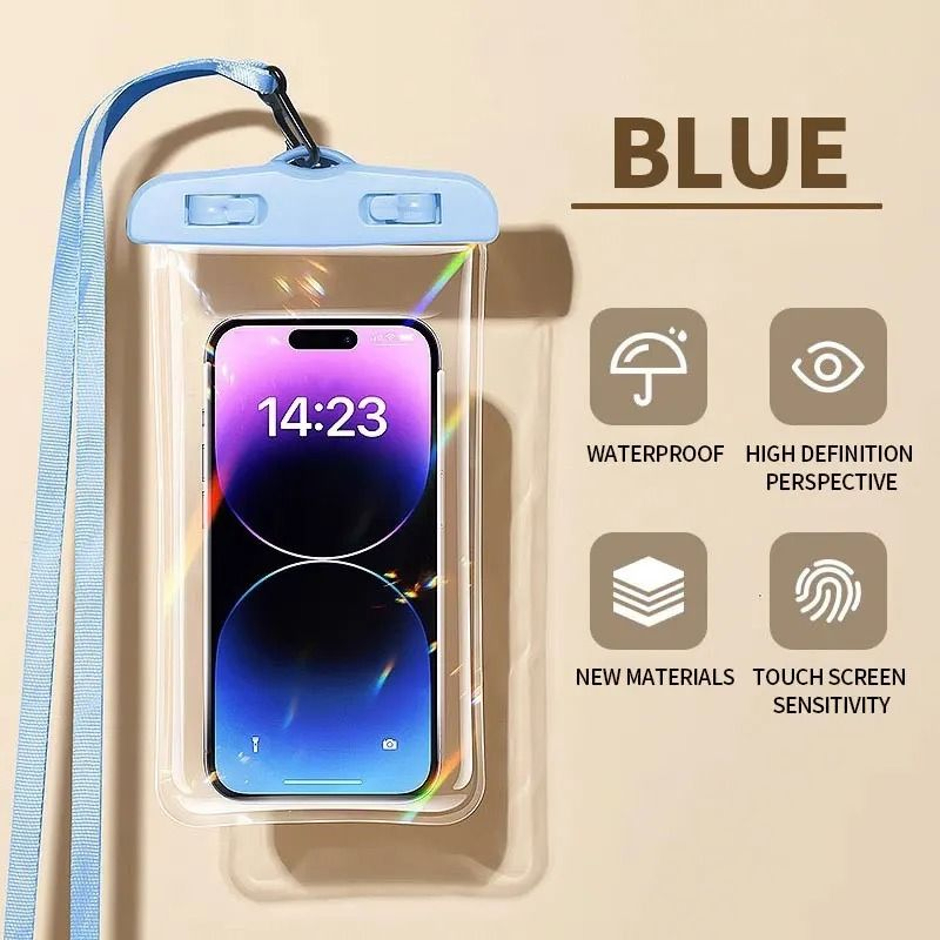 Waterproof Phone Pouch  Universal Underwater Dry Bag For Swimming  Diving 9