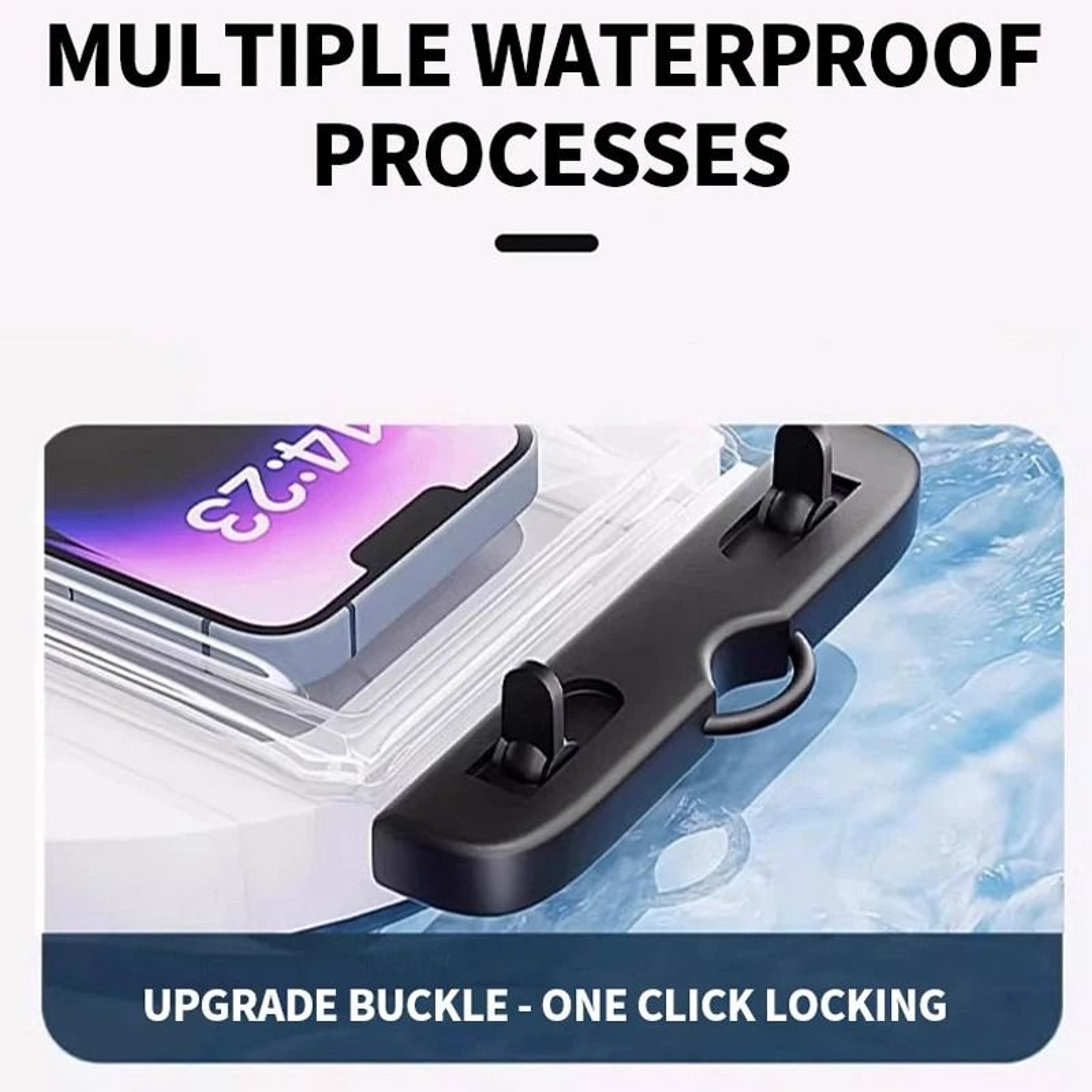 Waterproof Phone Pouch  Universal Underwater Dry Bag For Swimming  Diving 3