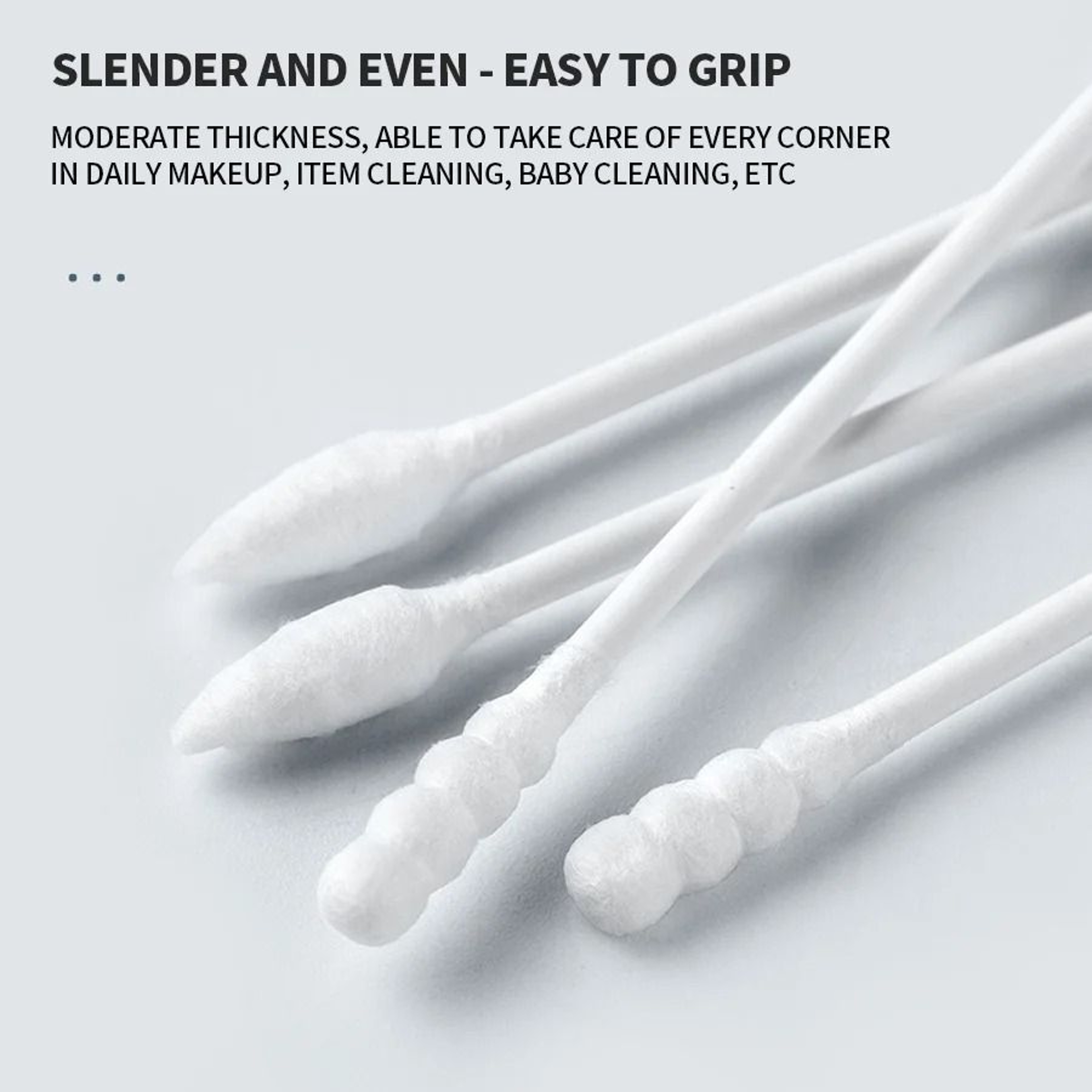 200Count Pure Cotton DoubleEnded Makeup Cotton Swabs  Precision Cleaning  Gentle Removal 3