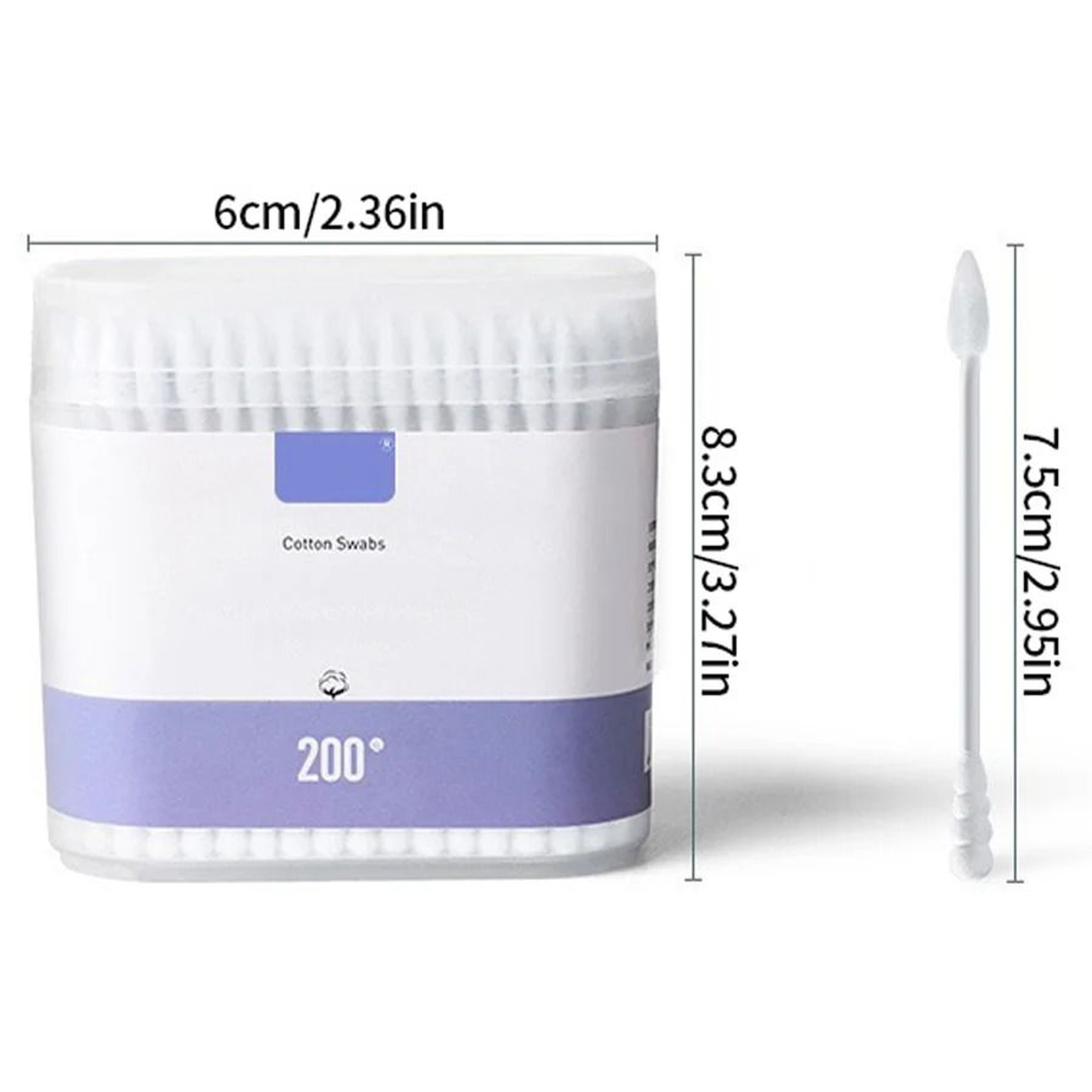 200Count Pure Cotton DoubleEnded Makeup Cotton Swabs  Precision Cleaning  Gentle Removal 5