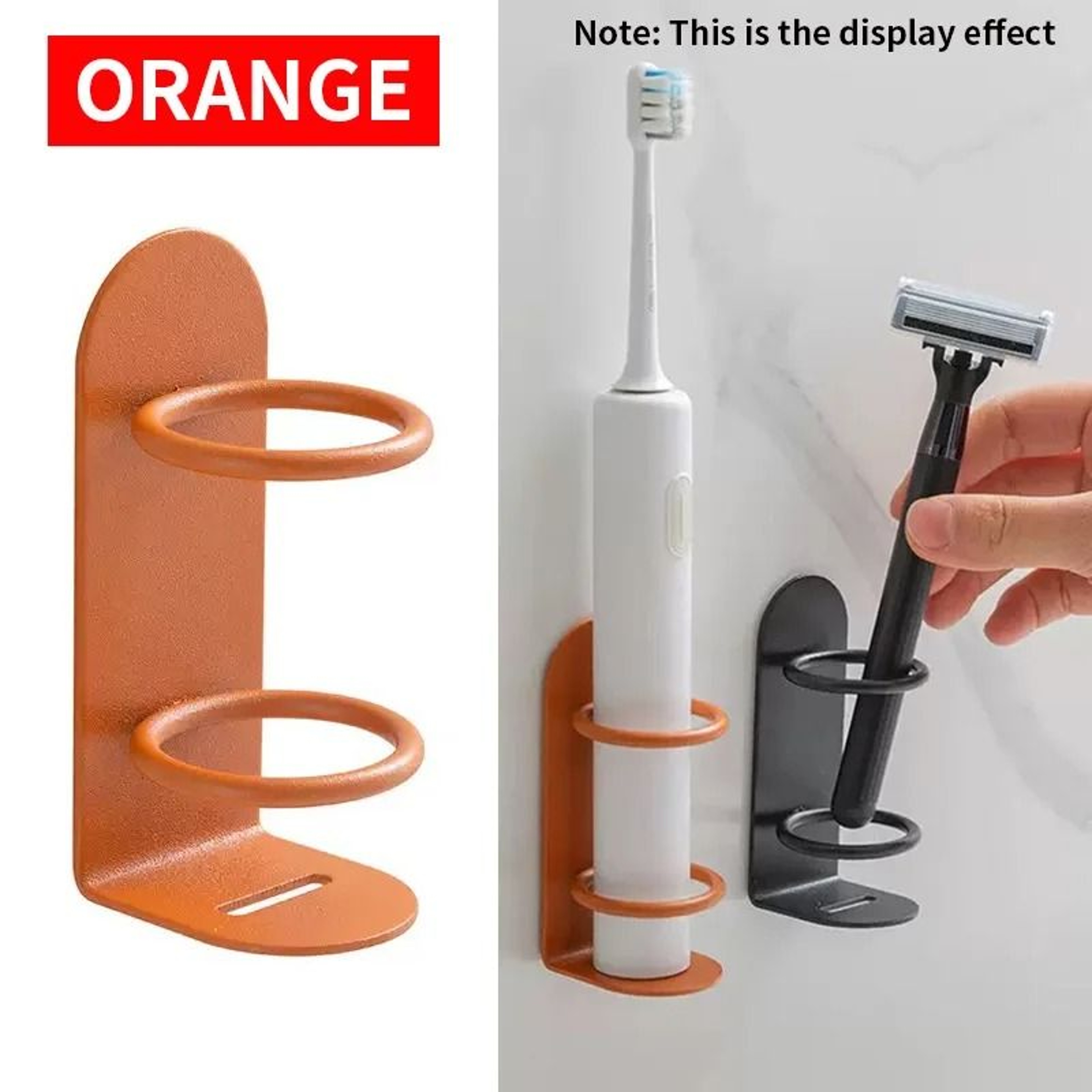 MultiFunctional Metal Toothbrush Holder  NoDrilling WallMounted Organizer 8