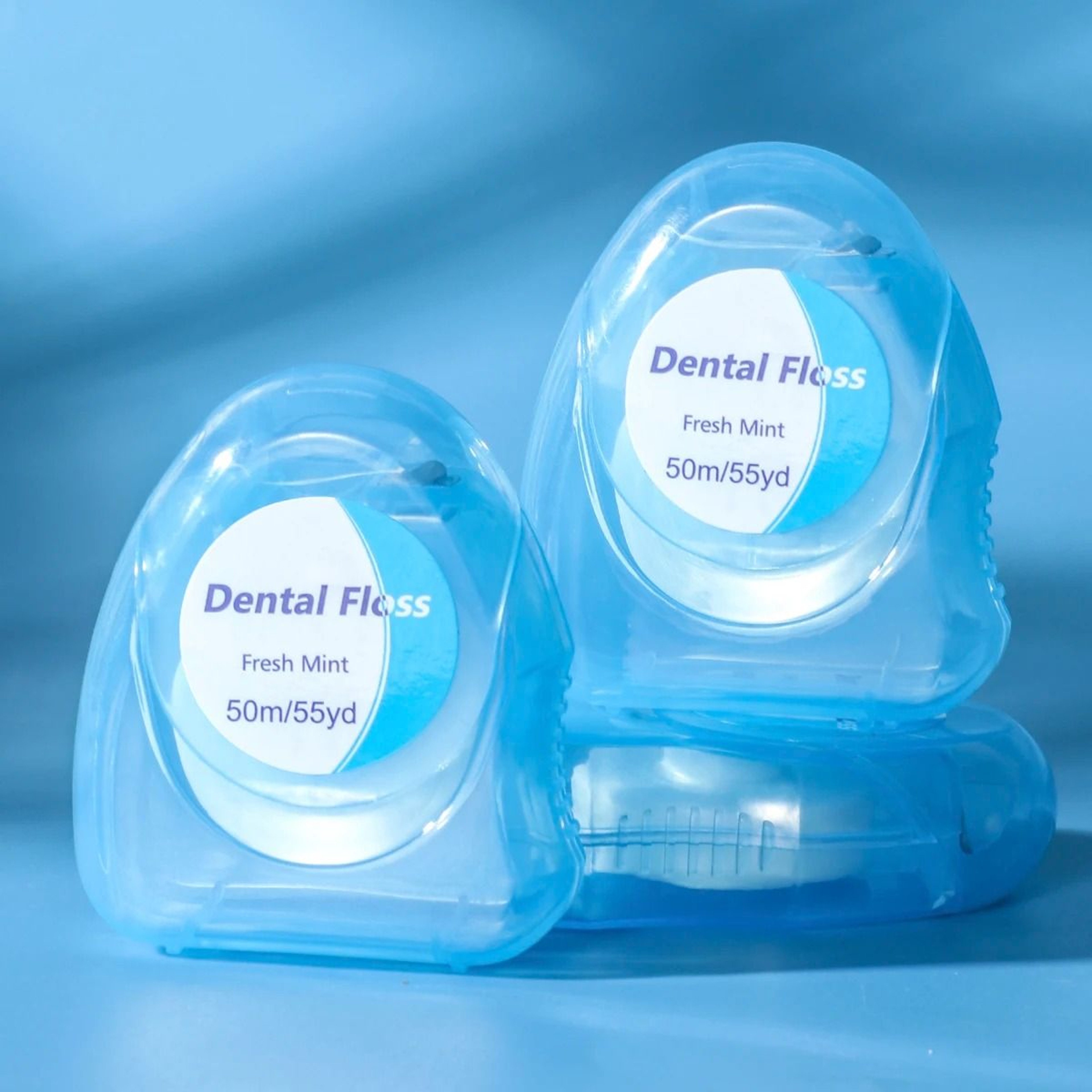 3pcs Ultraclean Mint Dental Floss  Shred Resistant Plaque Removal For Tight Areas 0