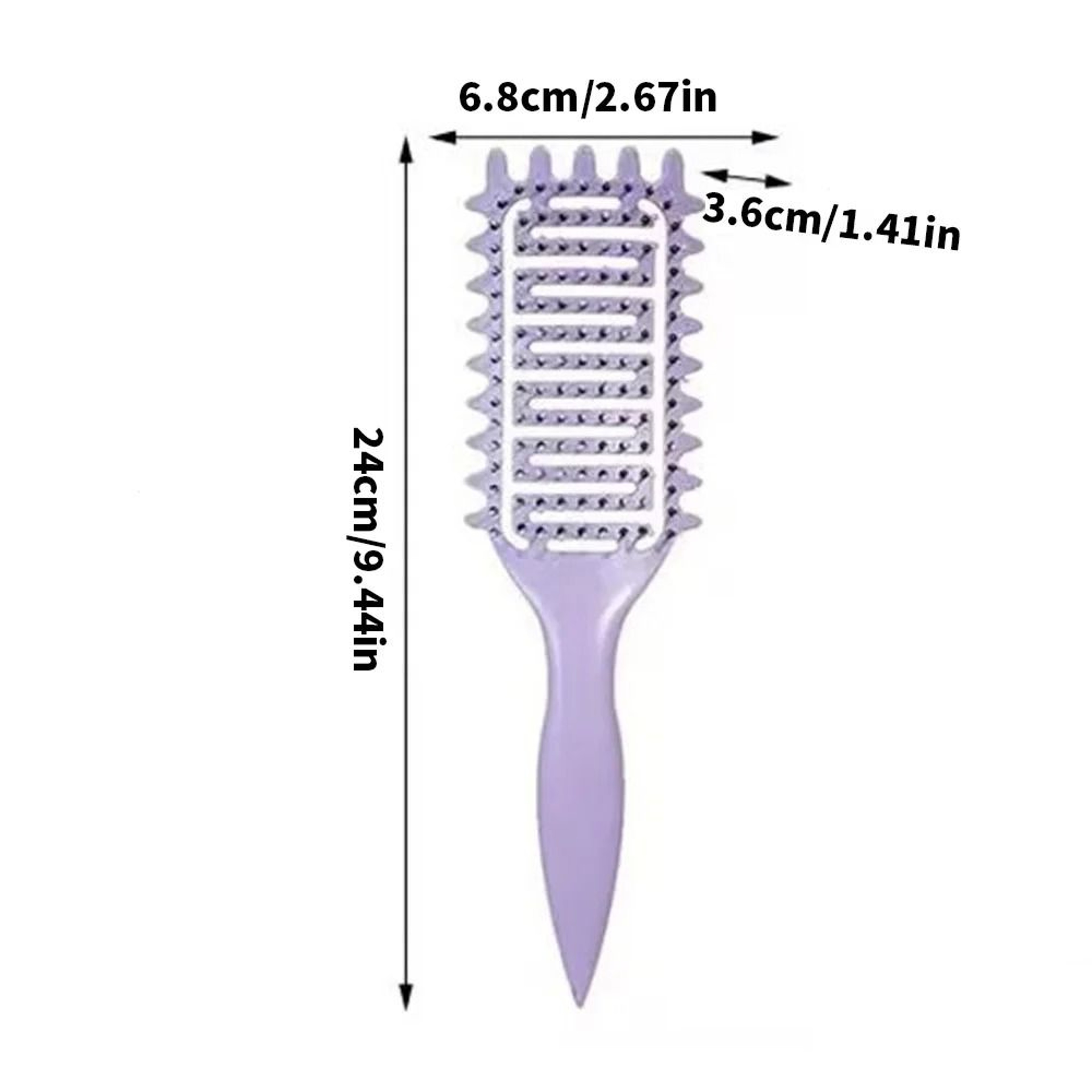 Curl Define Styling Brush  HollowOut Detangling Comb For Wet  Curly Hair 1