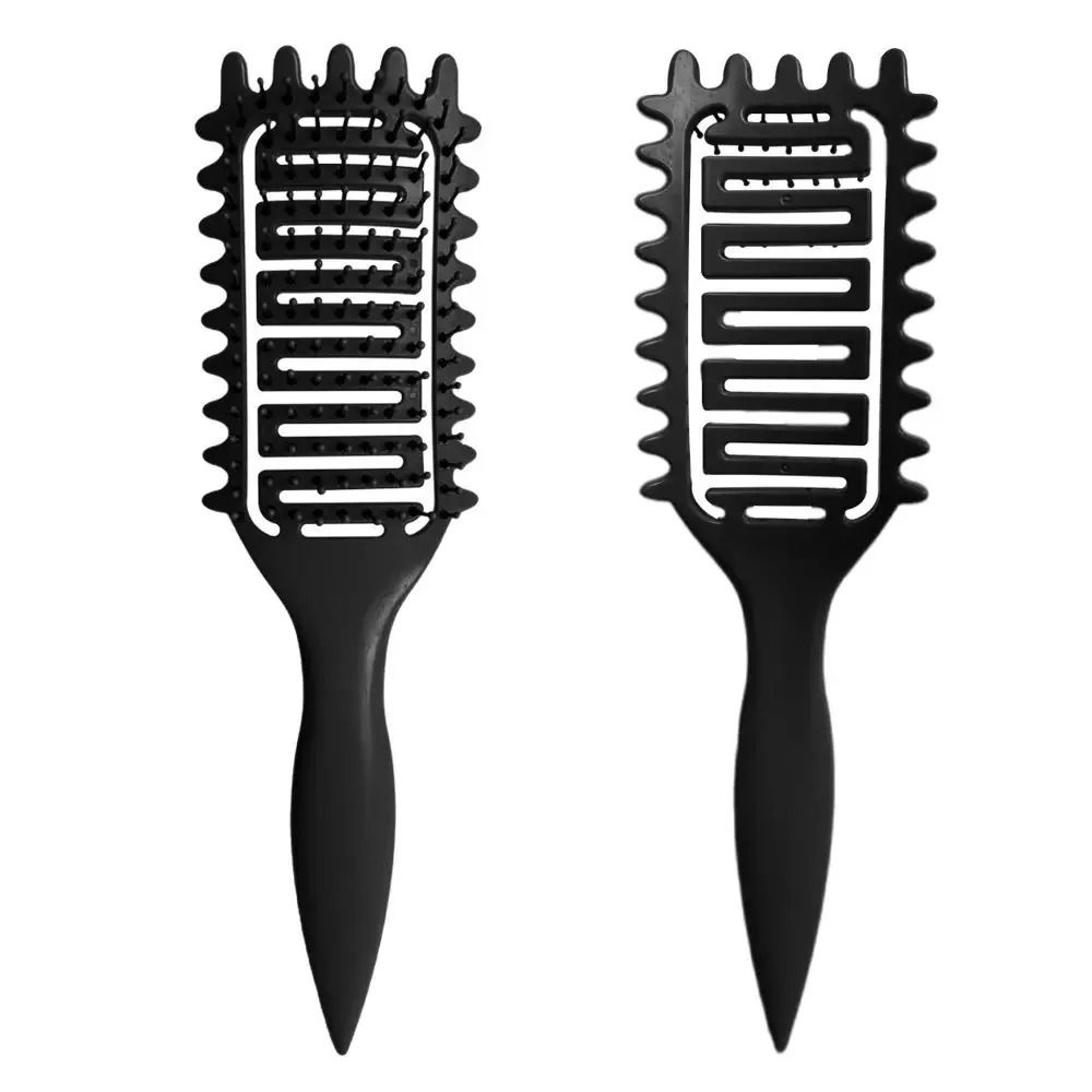 Curl Define Styling Brush  HollowOut Detangling Comb For Wet  Curly Hair 6