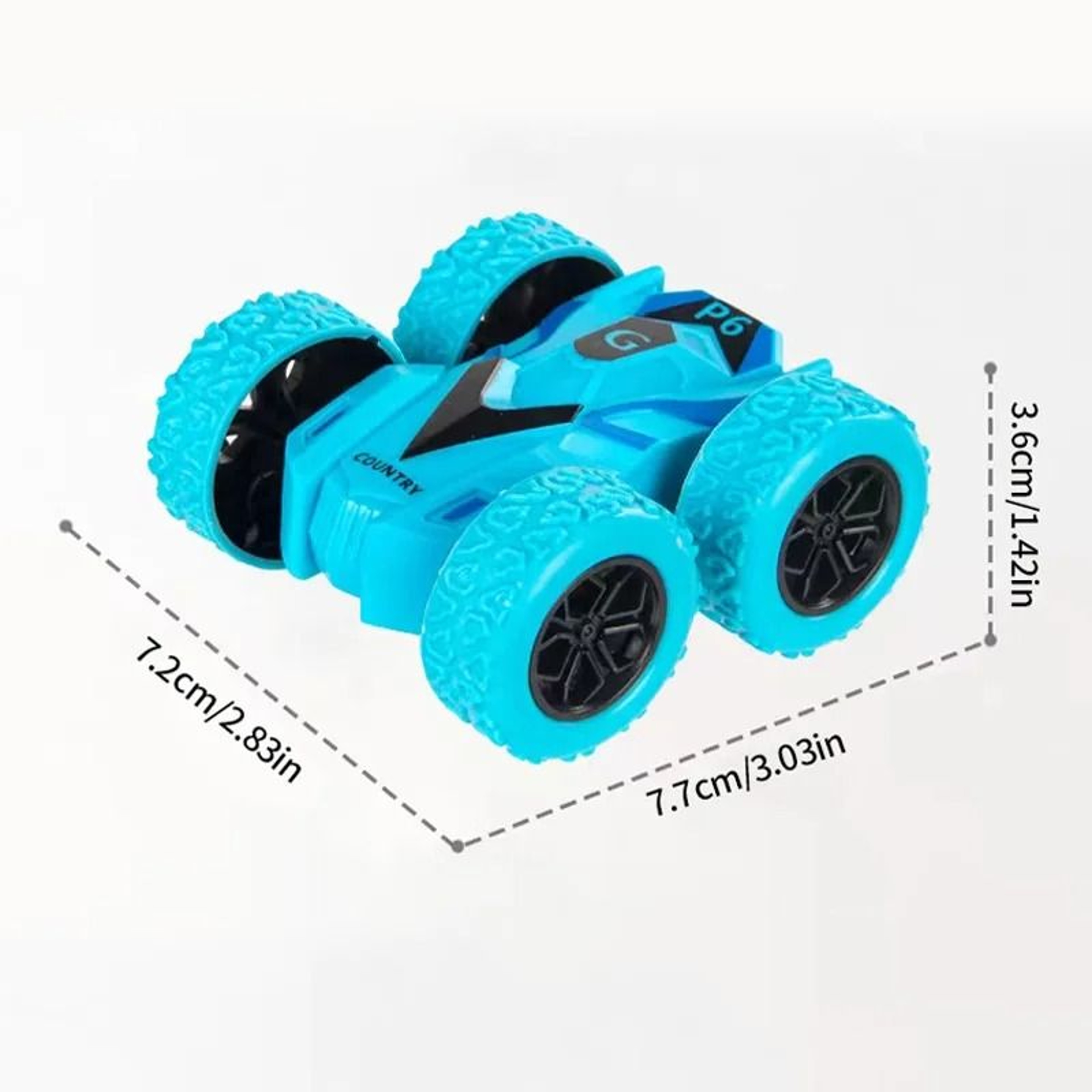 Mini DoubleSided Inertia Car  360 Rotating Stunt Toy For Boys And Girls 5