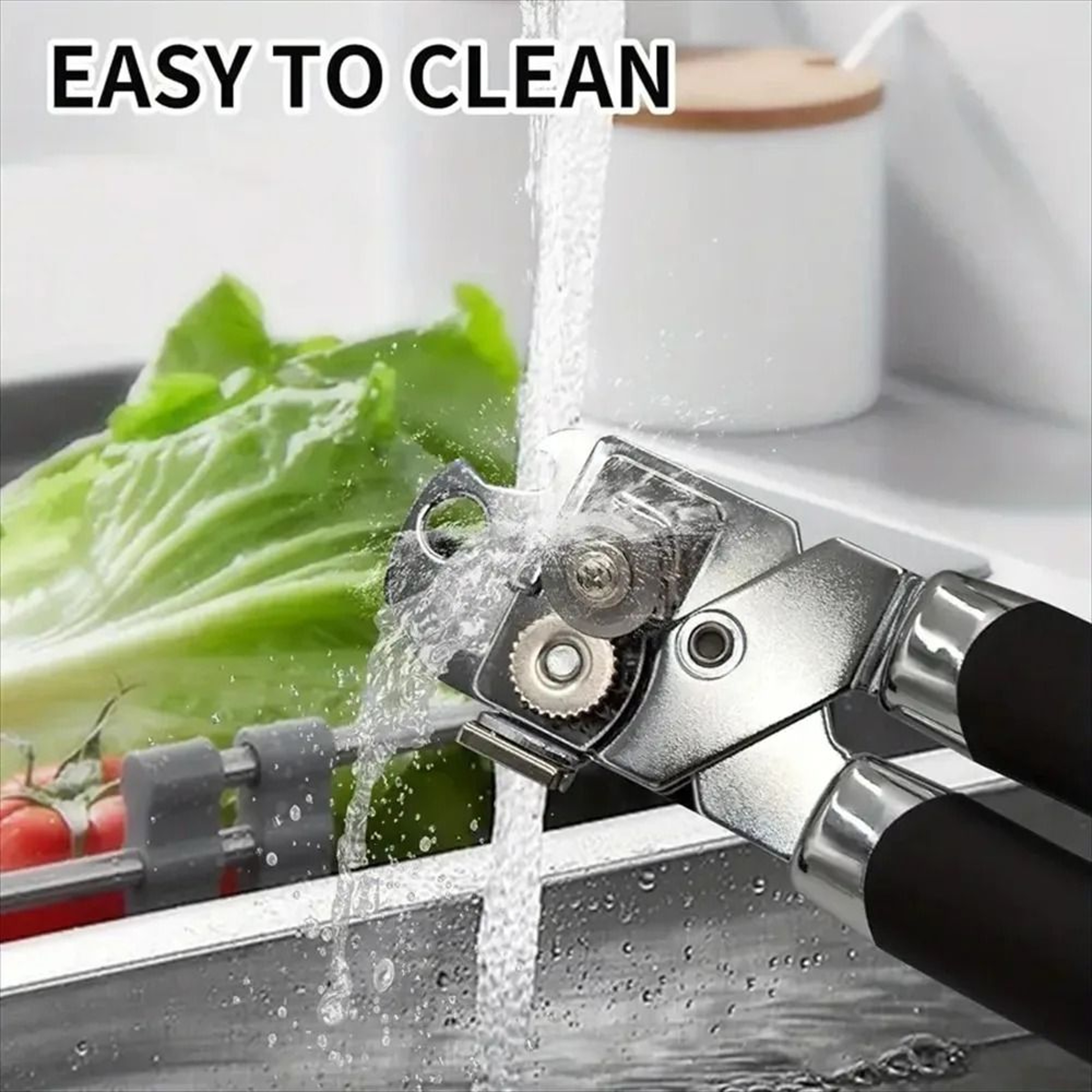 Professional Manual Can Opener  HeavyDuty Stainless Steel With Ergonomic Comfort Grip 3