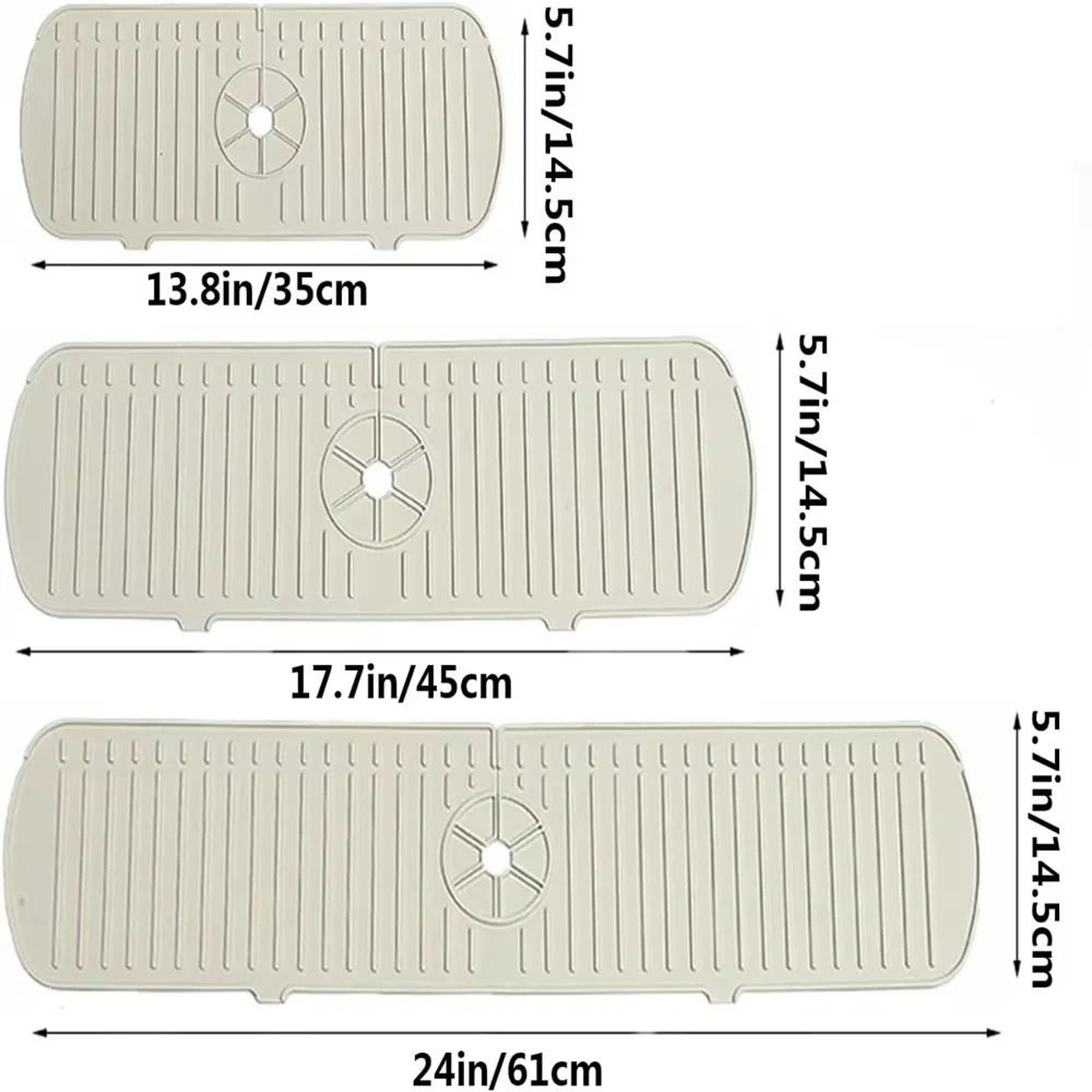 Premium Silicone Sink Splash Guard  Kitchen Tap Drain Mat  Drip Catcher Tray 1