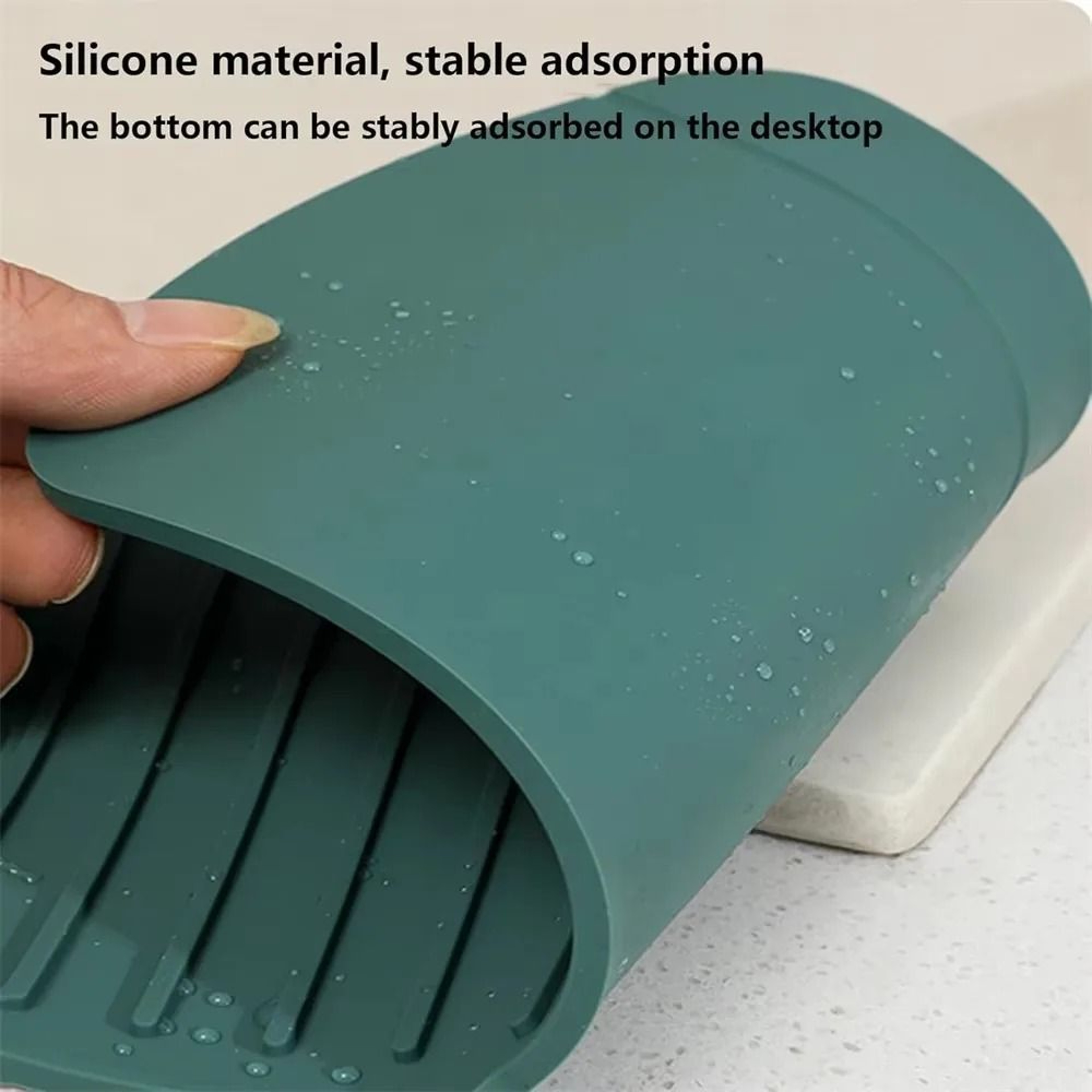 Premium Silicone Sink Splash Guard  Kitchen Tap Drain Mat  Drip Catcher Tray 3