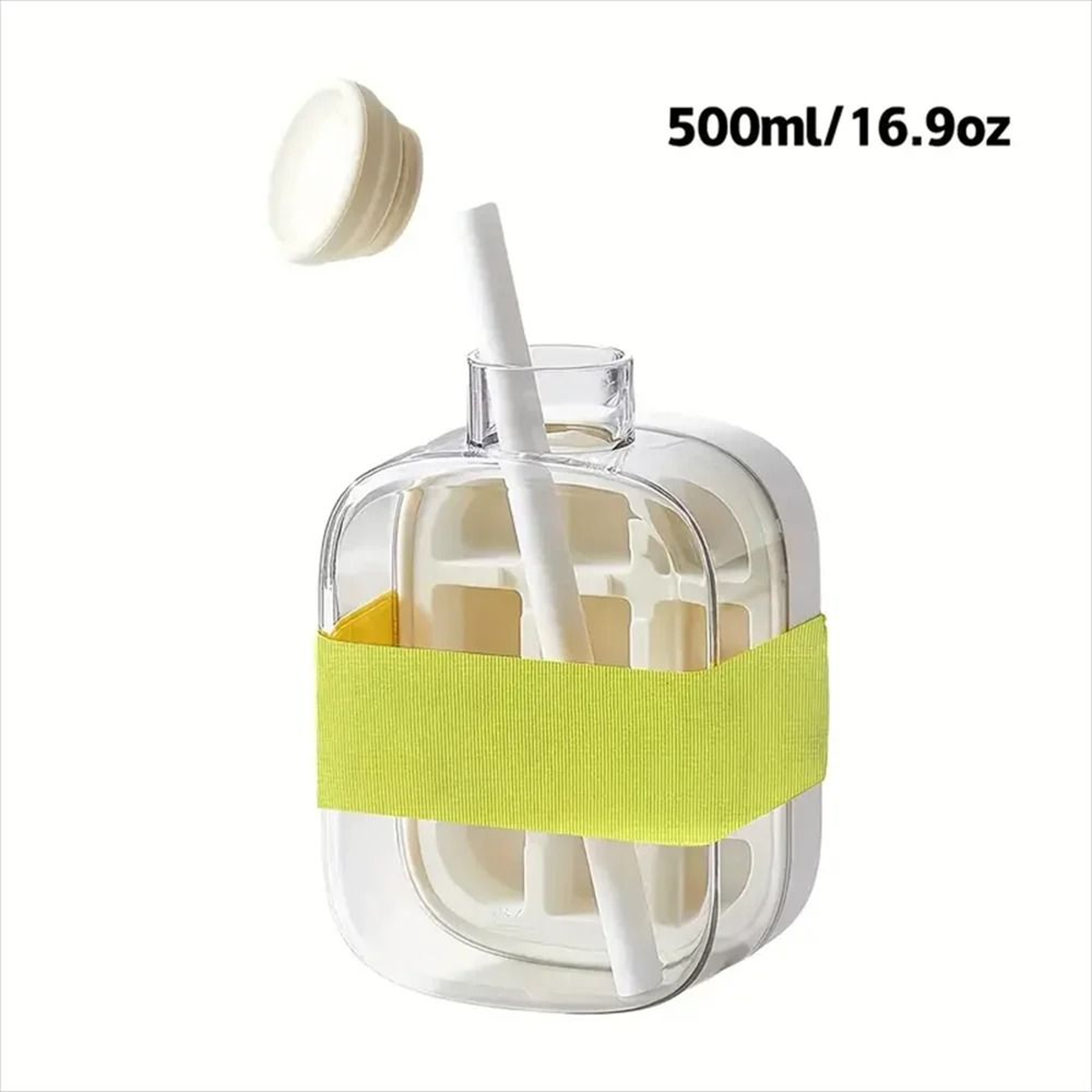 2in1 Press Ice Cube Mold  Portable Water Bottle  LeakProof Ice Cube Tray With Bin 6