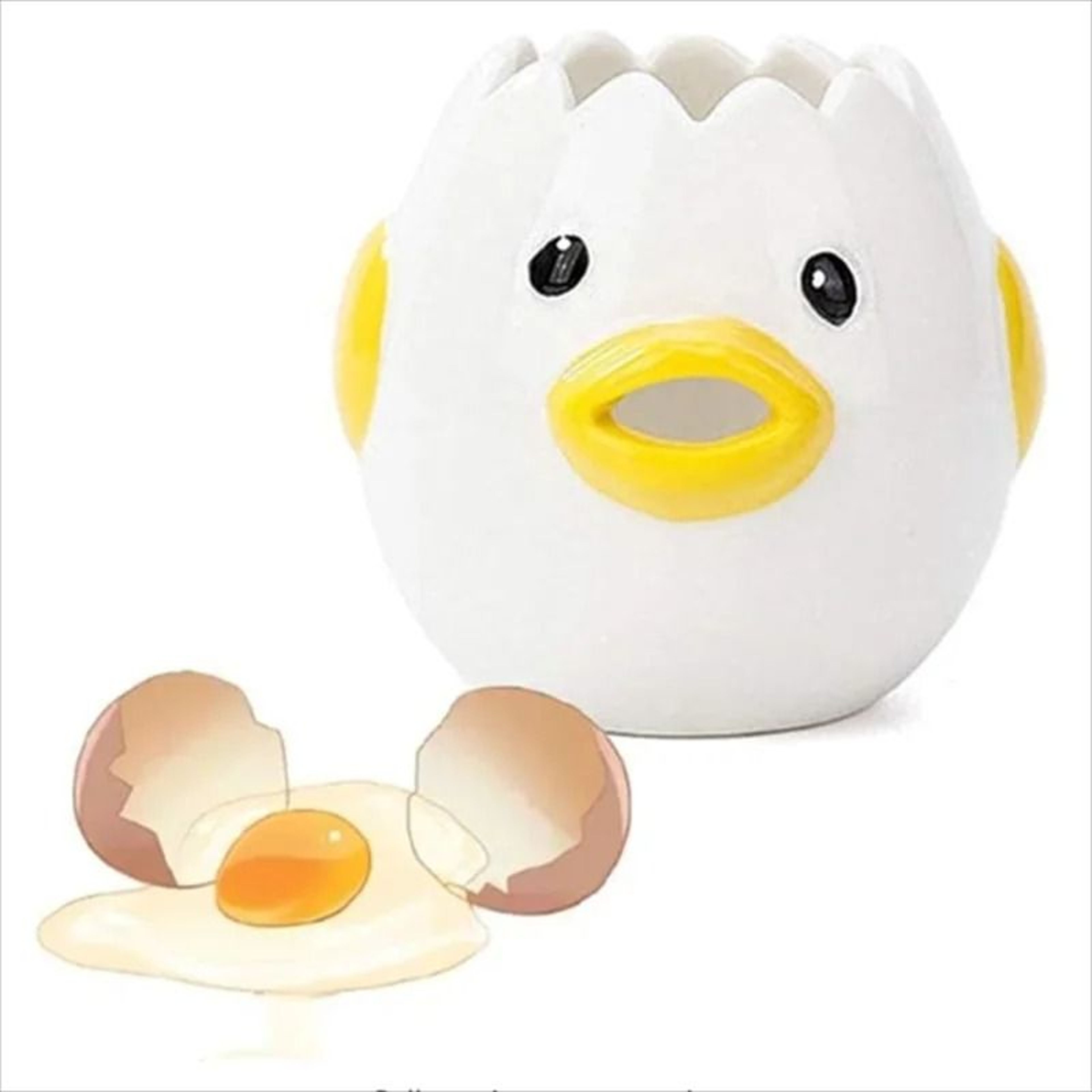 Premium Ceramic Cartoon Egg Separator  Creative Mini Egg White  Yolk Filter Kitchen Tool 7