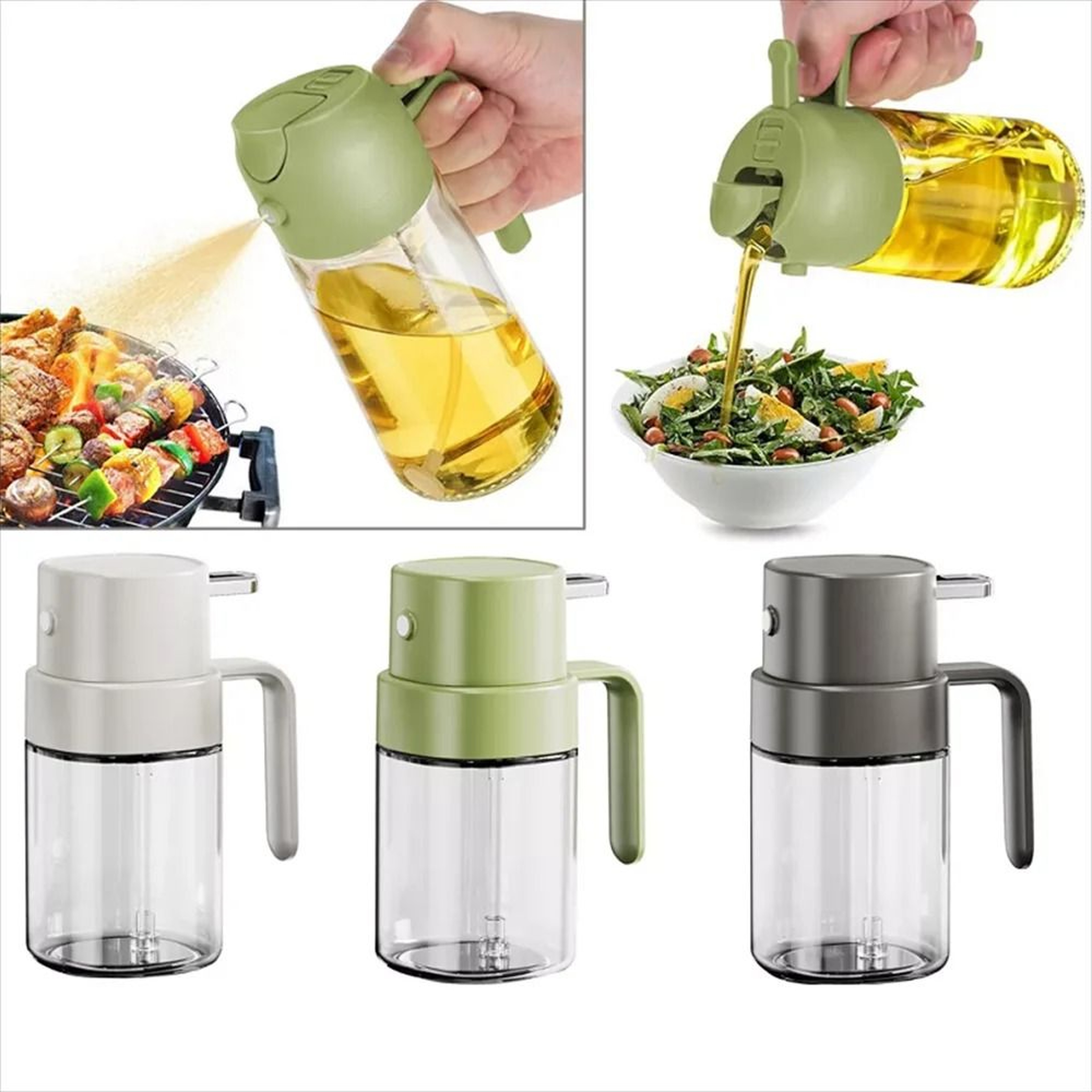 Premium 200ml Glass Olive Oil Sprayer  Continuous Mist Bottle For Air Frying  Healthy Cooking 5