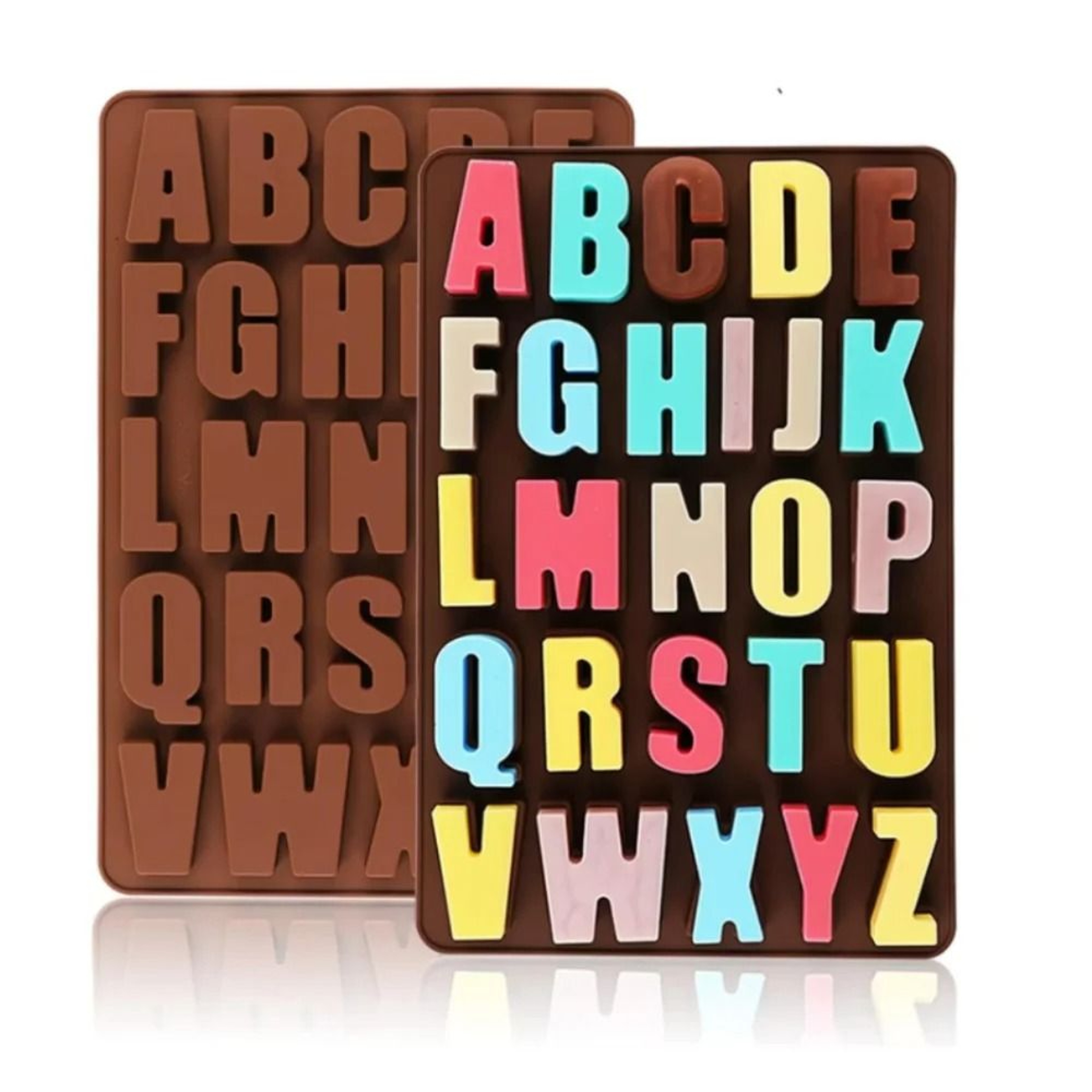 Premium 26Letter Silicone Chocolate  Candy Mold  Large Depth Alphabet Tray For DIY Baking 0