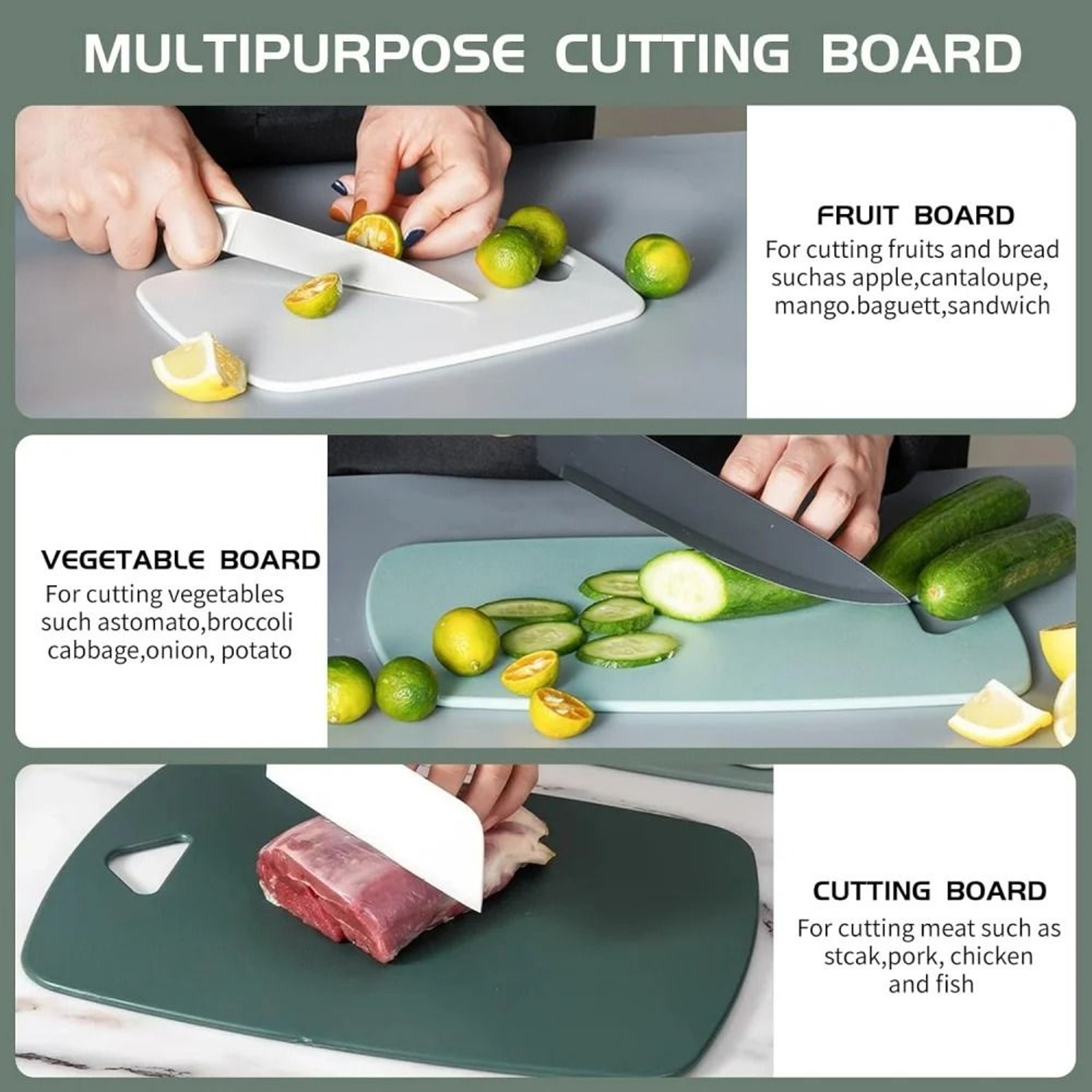 Premium Minimalist Plastic Cutting Board  HighAesthetic Multifunctional Prep Surface For Fruits  Ba 4