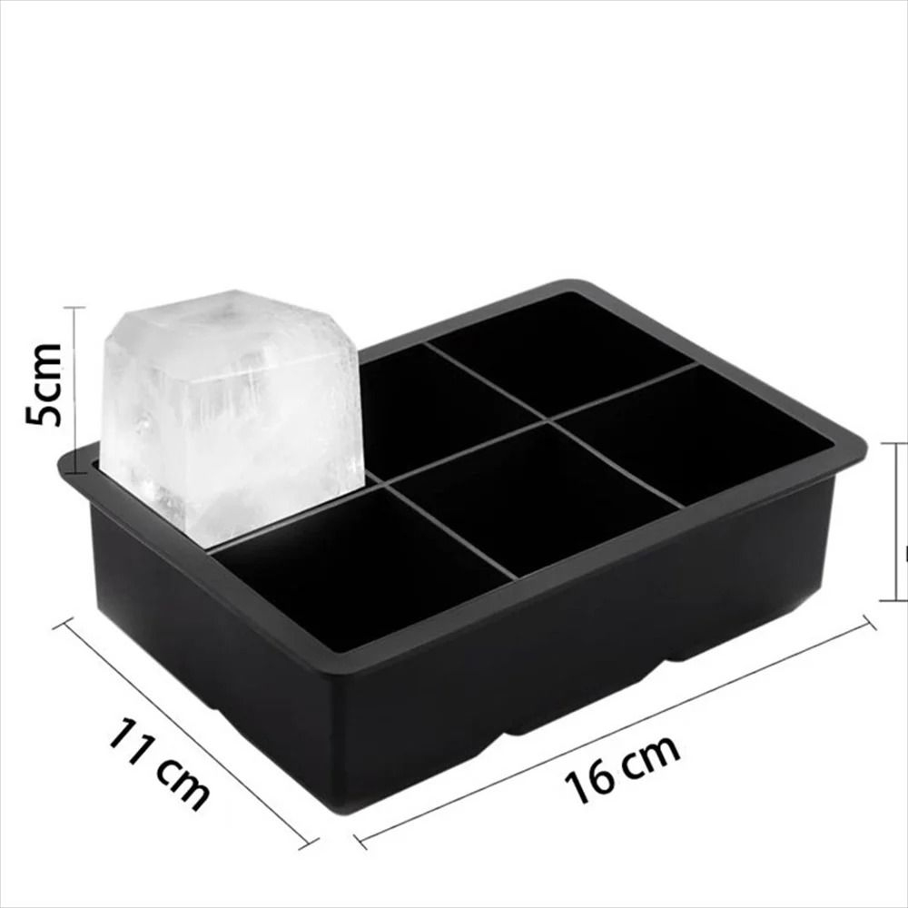 Premium DualStyle Silicone Ice Mold Set  Large Square  Round Sphere Makers For Whiskey  Cocktails 8