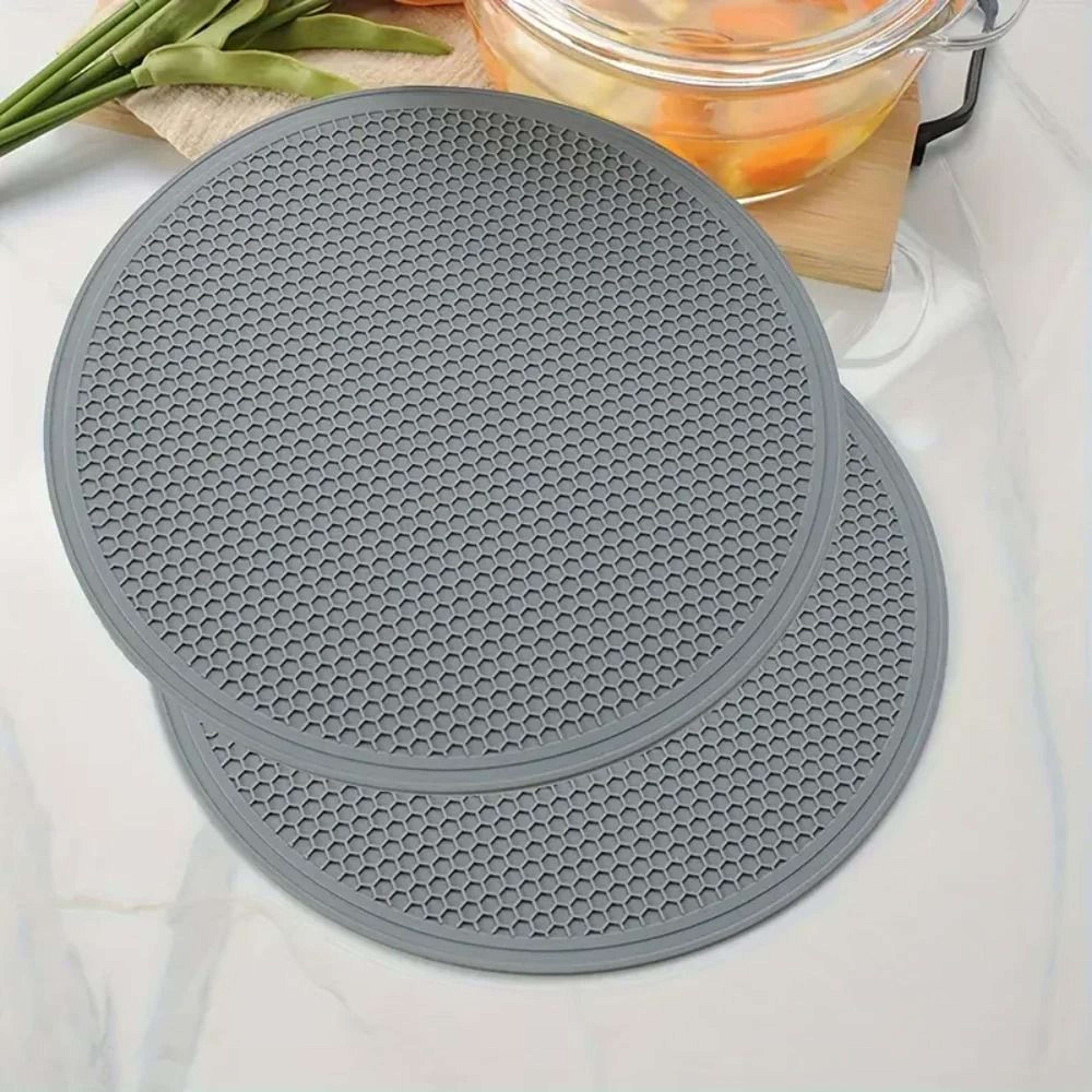 Premium MultiPurpose Silicone Mat  Durable Kitchen Drying Mat  HeatResistant Trivet 10