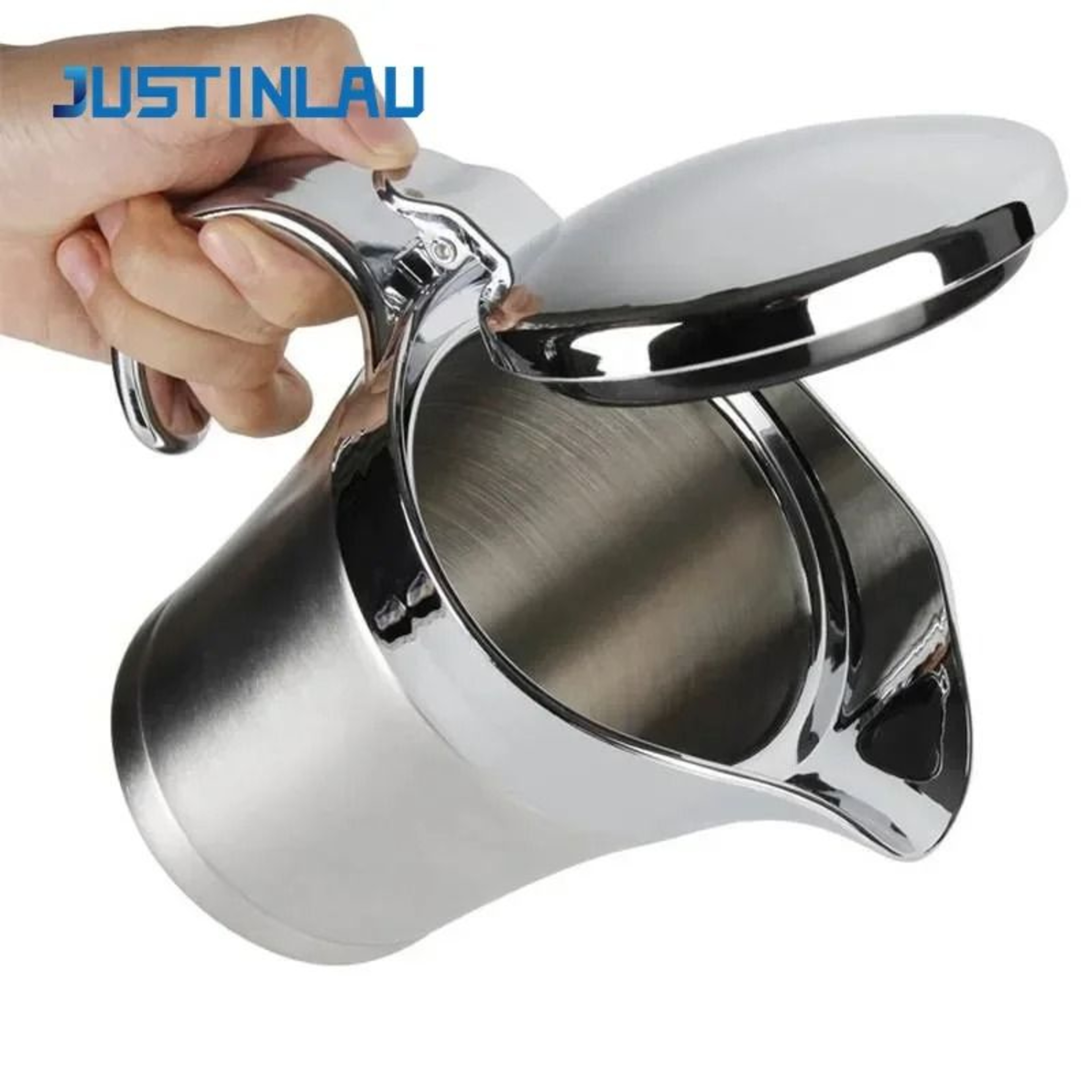 Premium DoubleInsulated Stainless Steel Gravy Jug  Thermal Sauce Pot With Hinged Lid 4