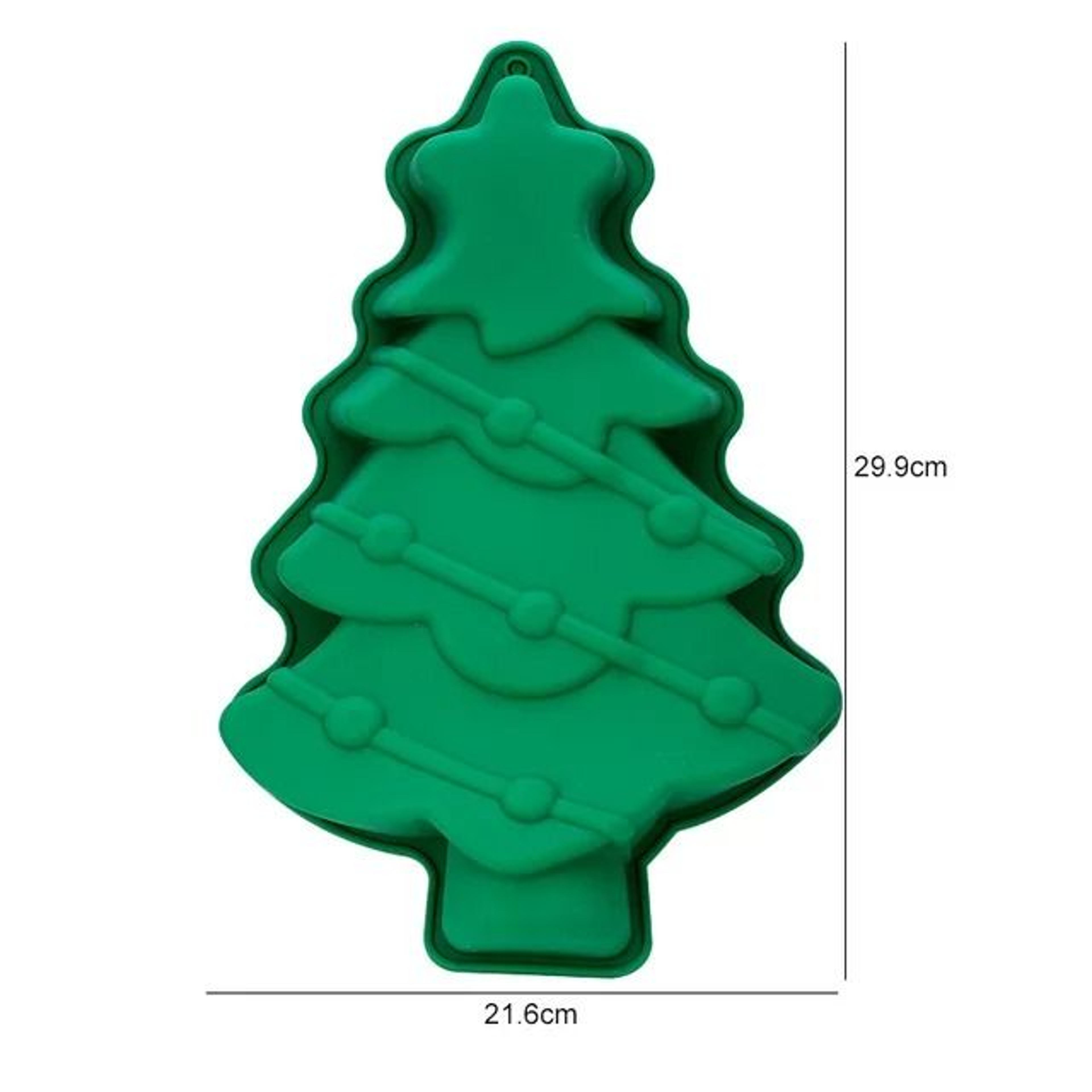 Festive 6Cavity Silicone Christmas Baking Mold  DIY Chocolate  Cake Decoration Tools 7