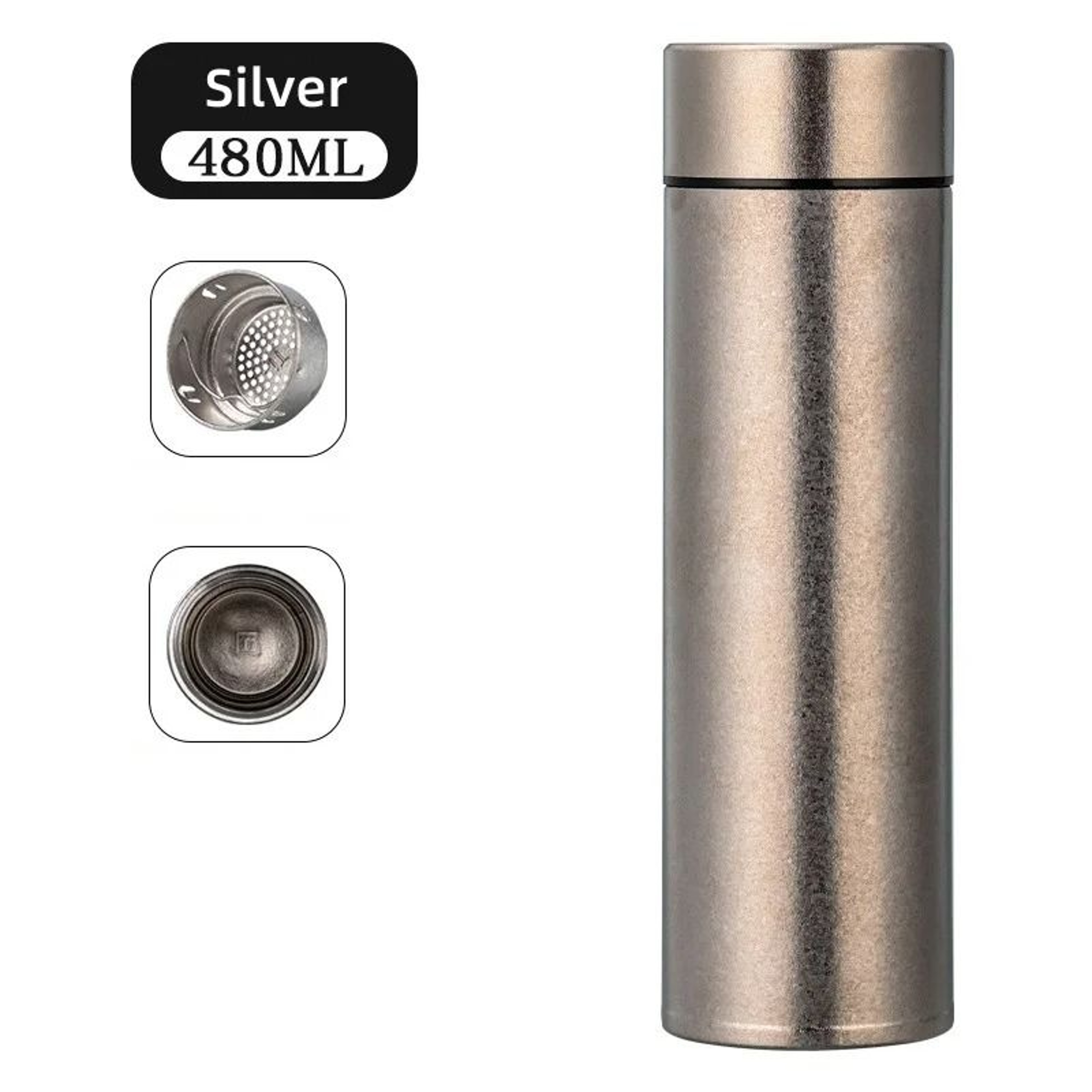 JUSTINLAU Pure Titanium Insulated Cup  Lightweight Thermal Bottle For Business  Travel 6