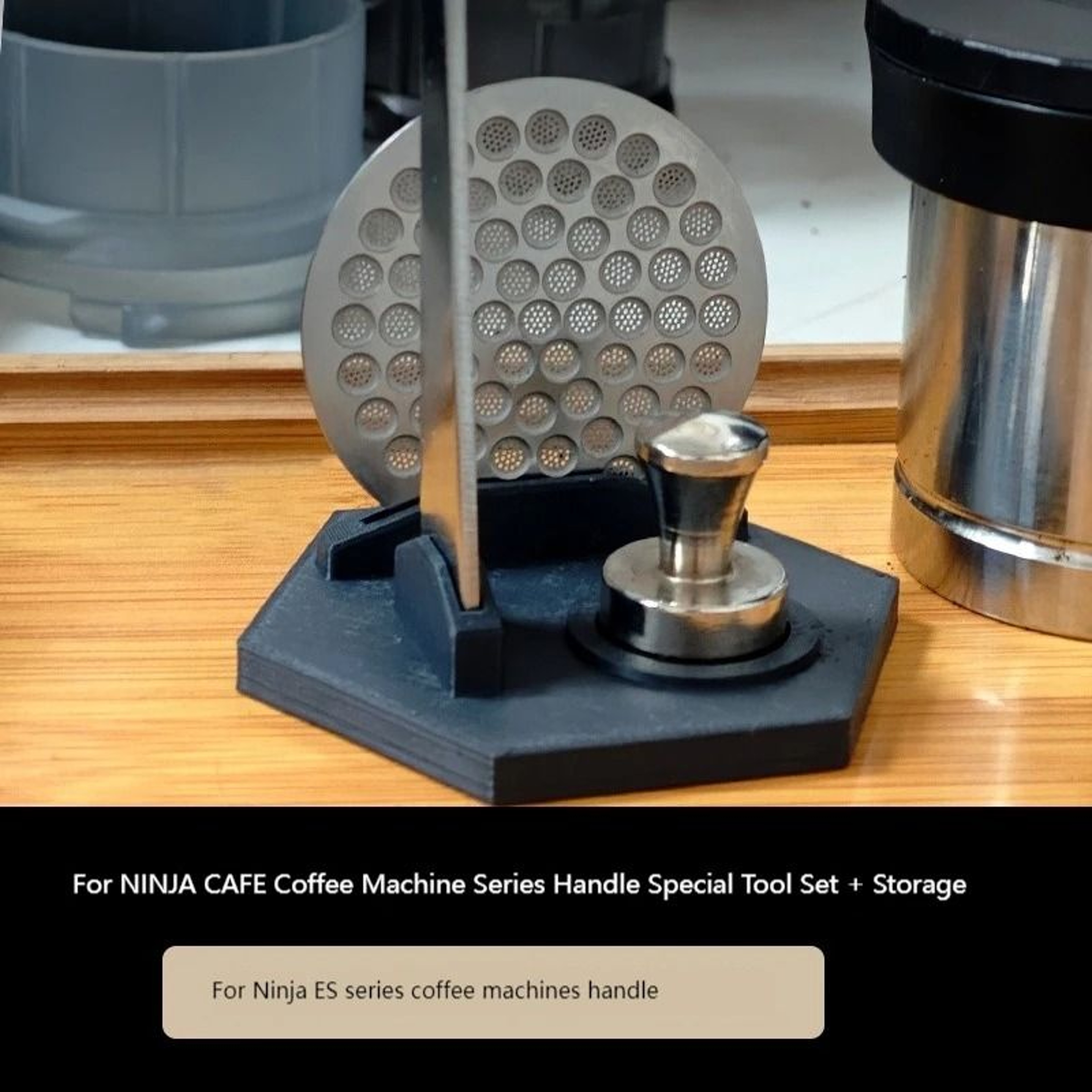 Magnetic Honeycomb Coffee Tool Storage Base  Professional Organizer For Ninja Coffee Machines 1