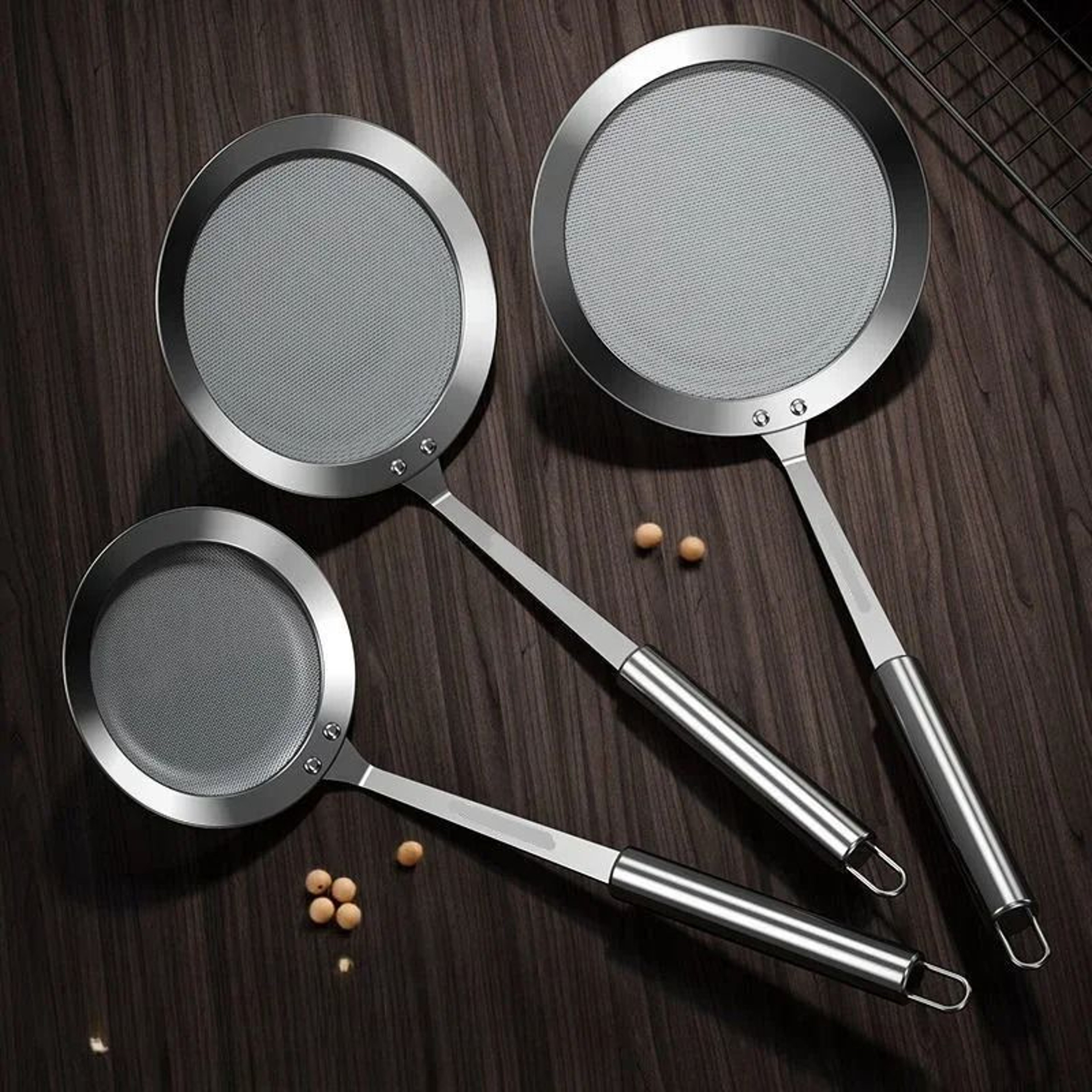 Premium 304 Stainless Steel Fine Mesh Filter  MultiFunction Household Colander 1