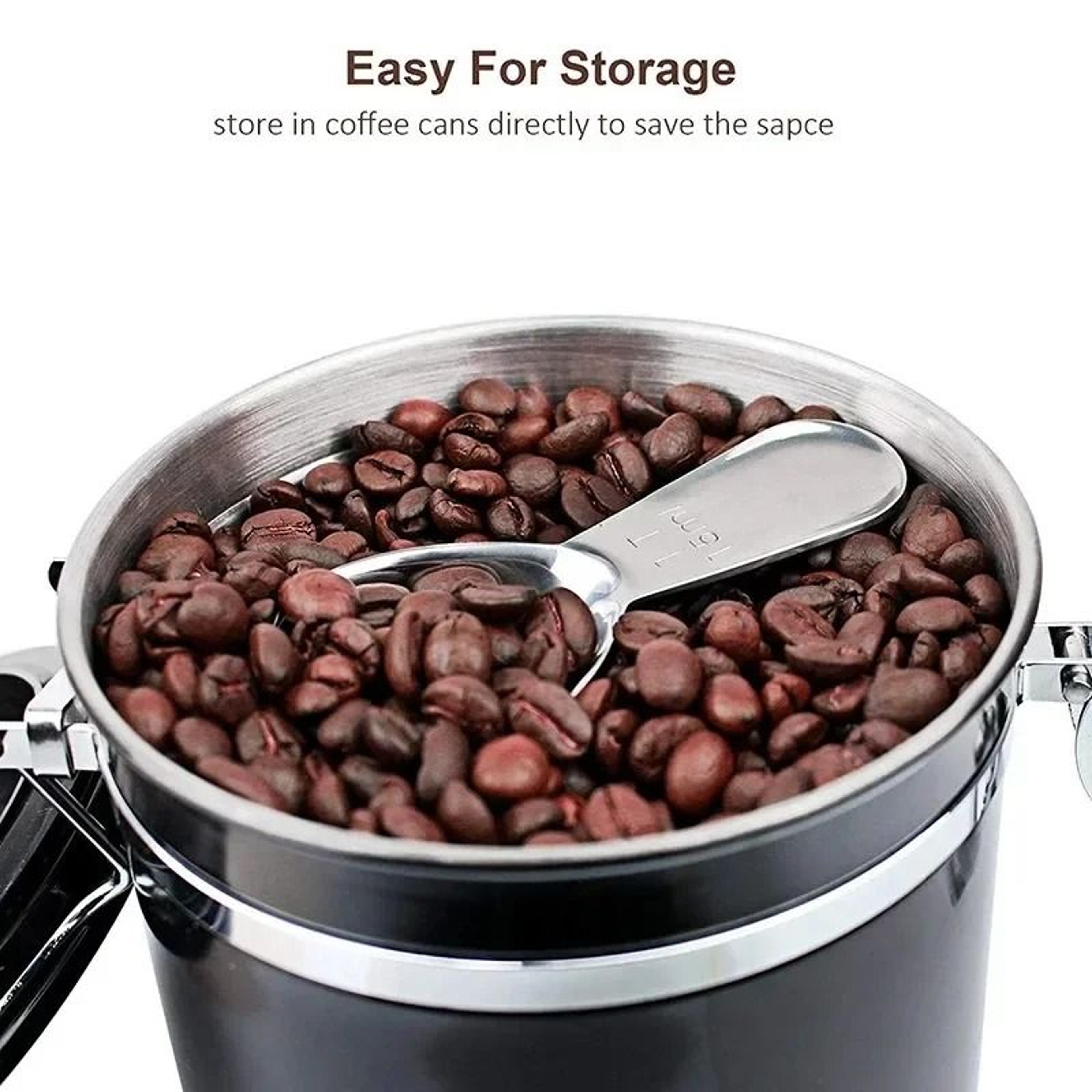 JUSTINLAU Stainless Steel Coffee Measuring Spoon  Precision Powder  Bean Scoop With Scale 5