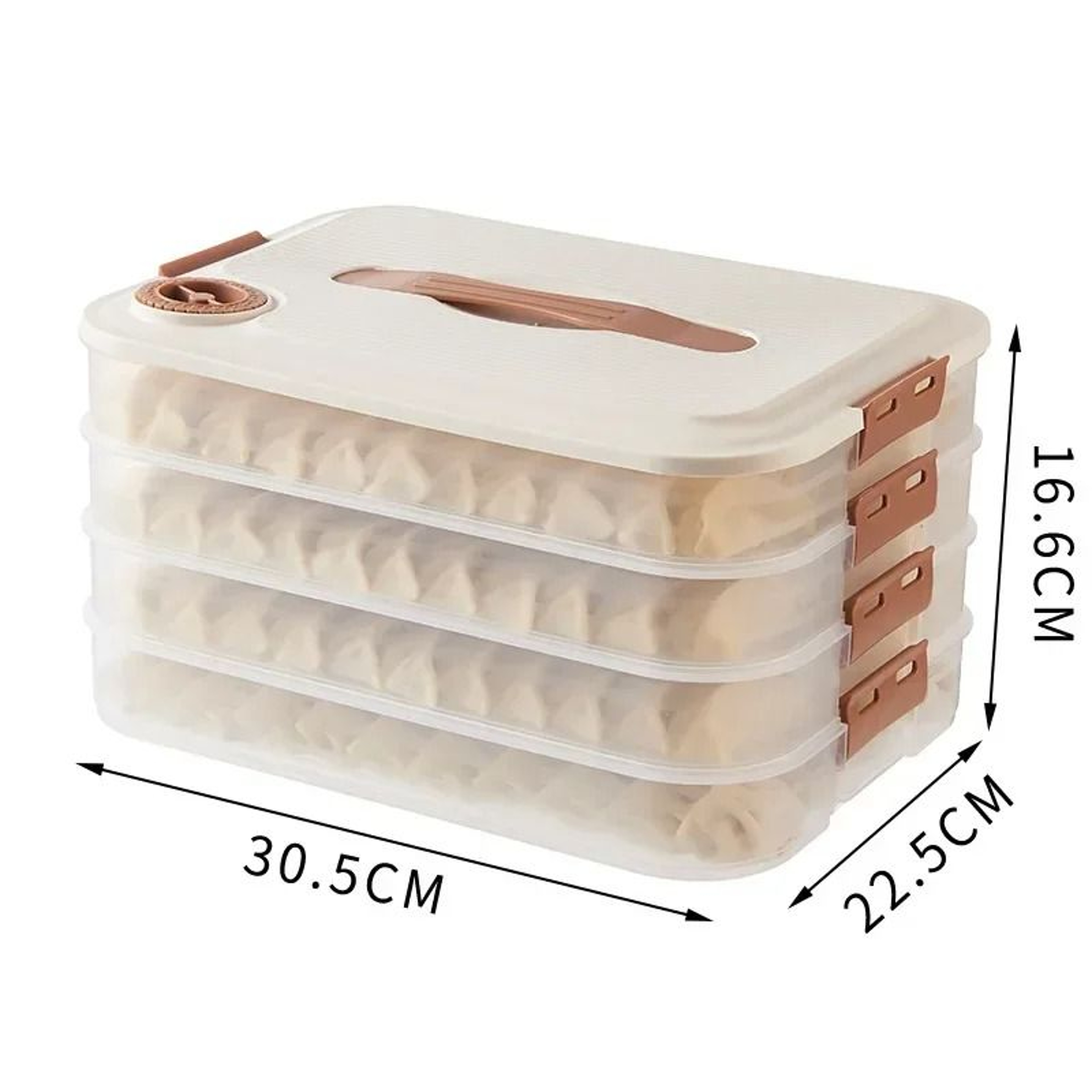 Stackable Refrigerator Storage Box  Transparent Dumpling Preservation  Quick Freezing Container 9