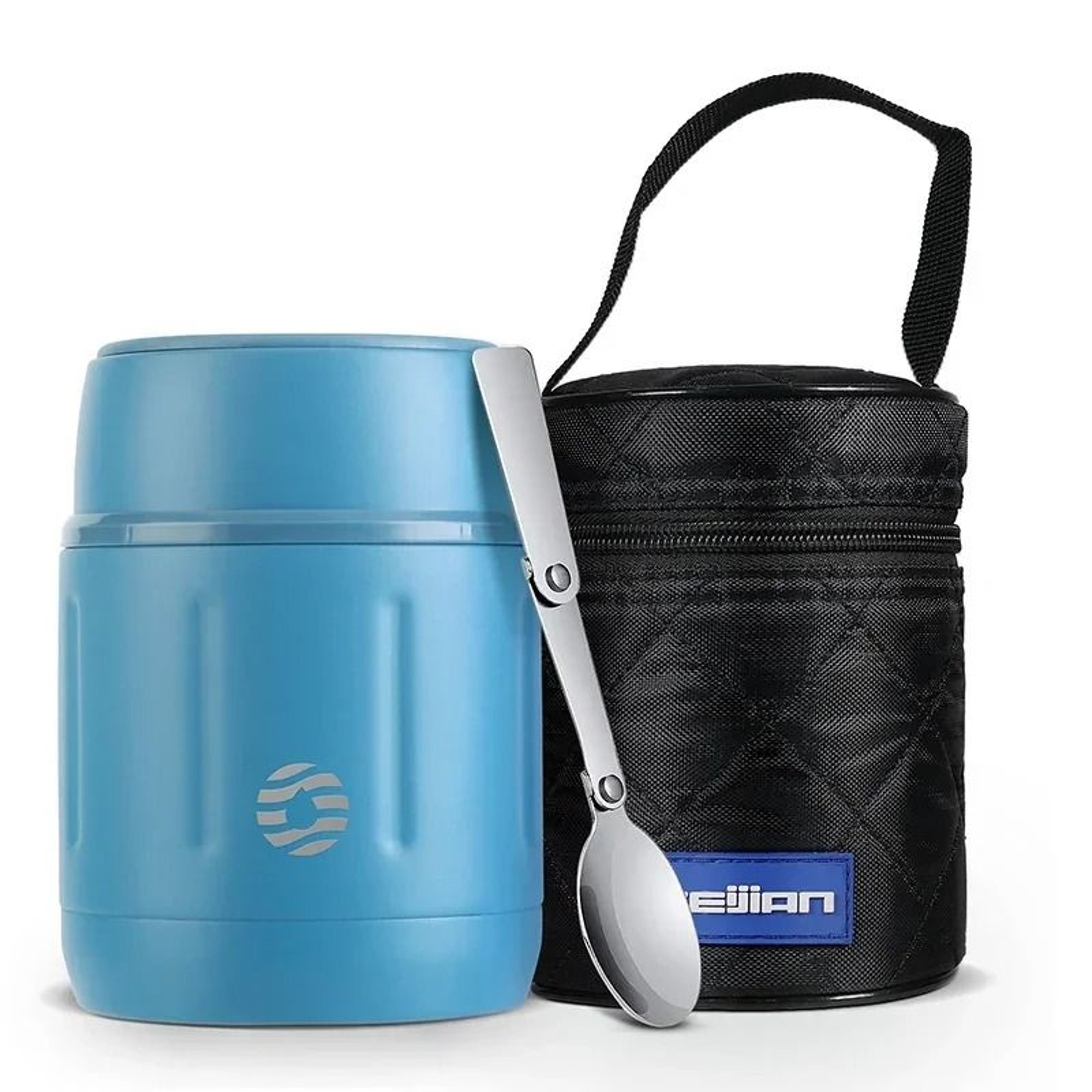 FEIJIAN 500ml Portable Vacuum Insulated Food Jar  Premium 316 Stainless Steel Lunch Box With Spoon 10