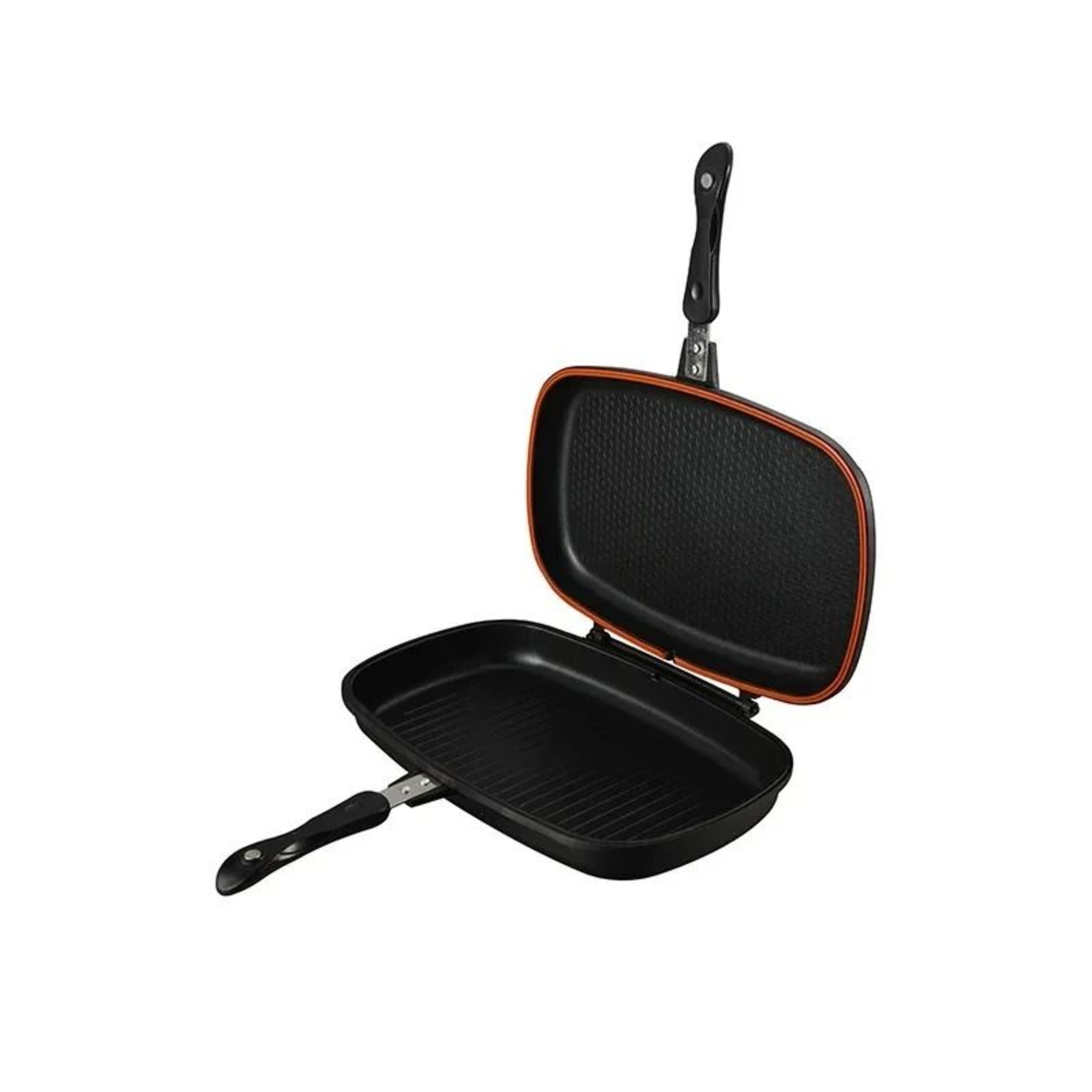 Giyoca DoubleSided Barbecue Baking Pan  NonStick Al DieCasting Frying Pan For Steak  Camping 4