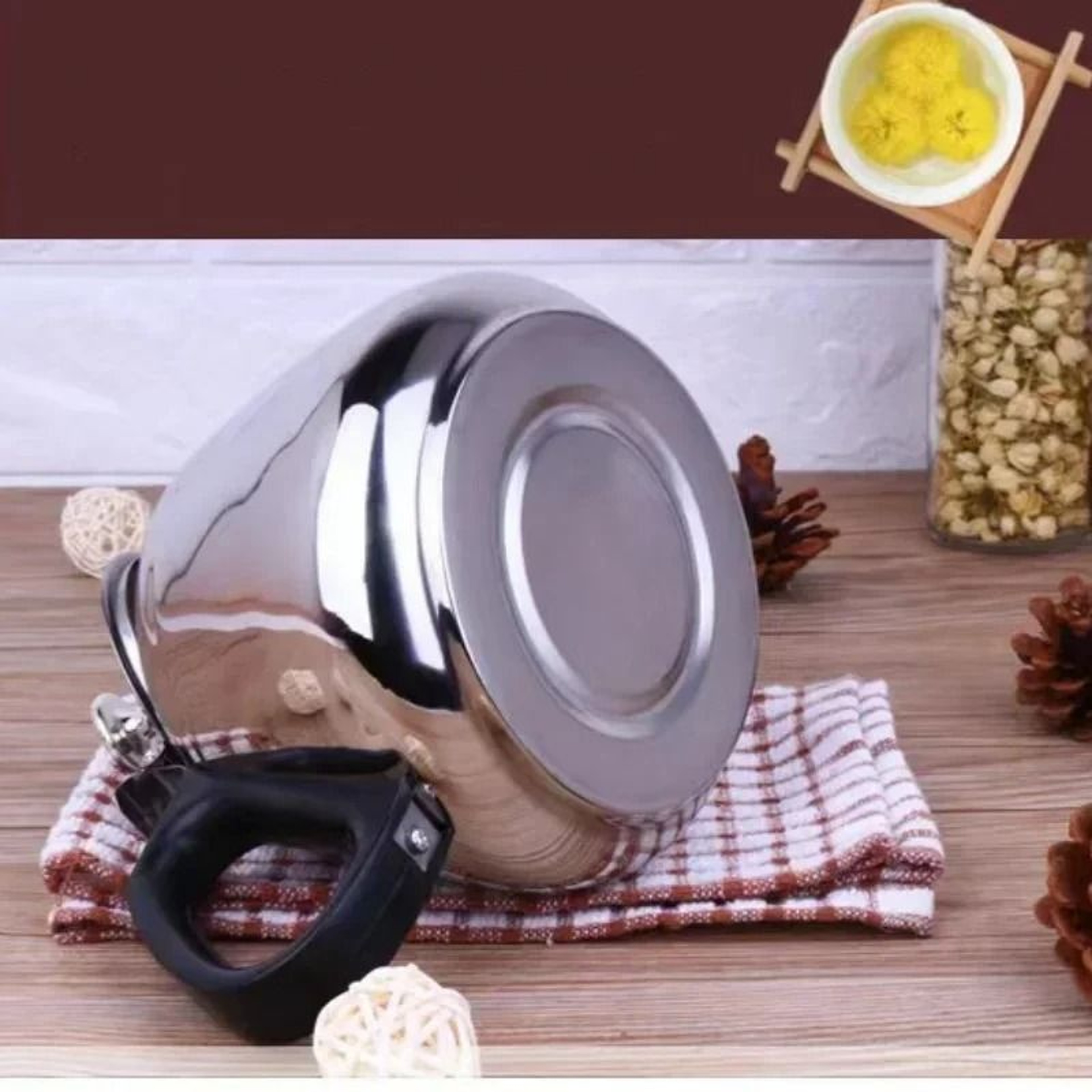 Stainless Steel Teapot  Hot Water Kettle  Metal Coffee Pot With Tea Strainer 3