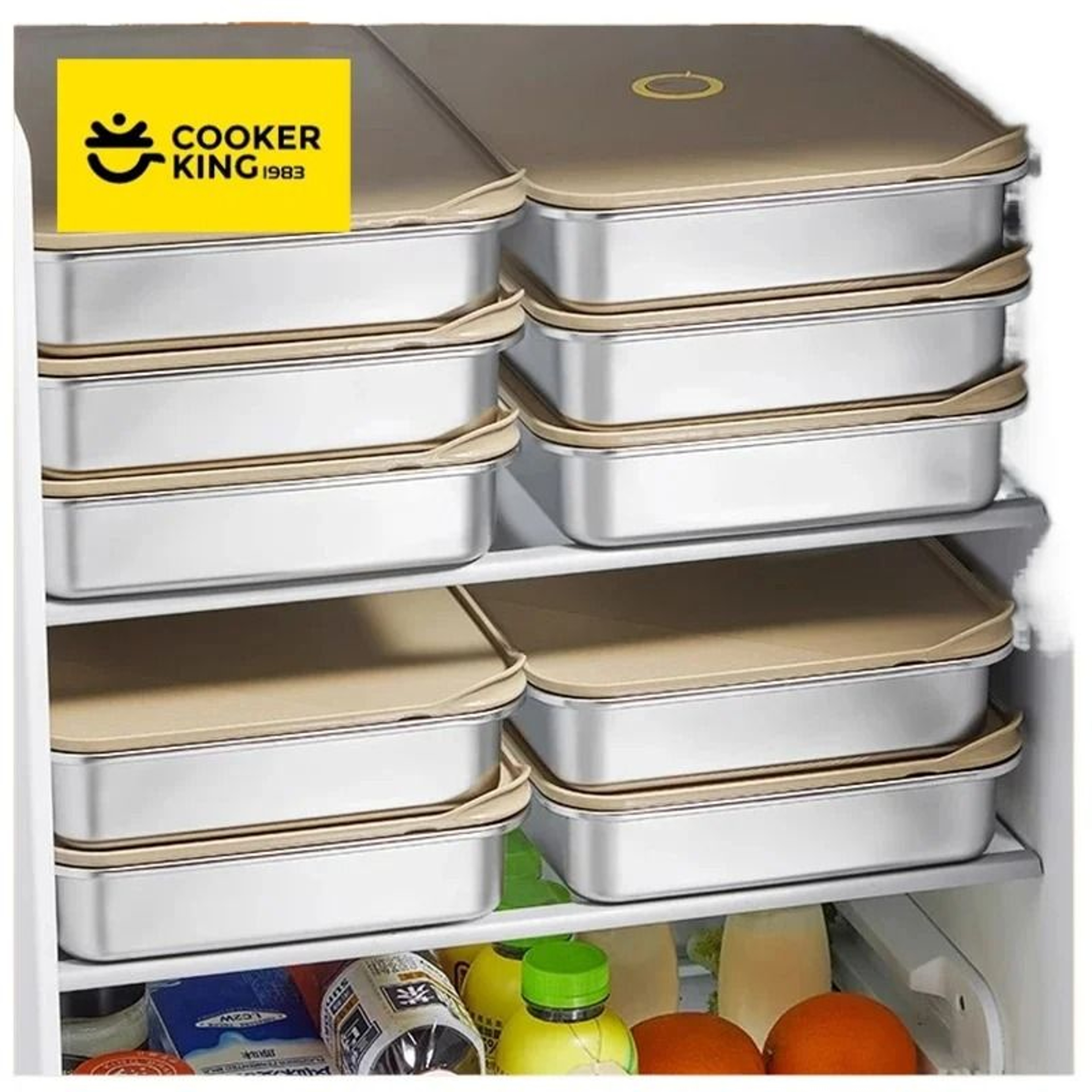 COOKER KING Stainless Steel Food Storage Container  MultiPurpose Dumpling Tray  Refrigerator Organi 3