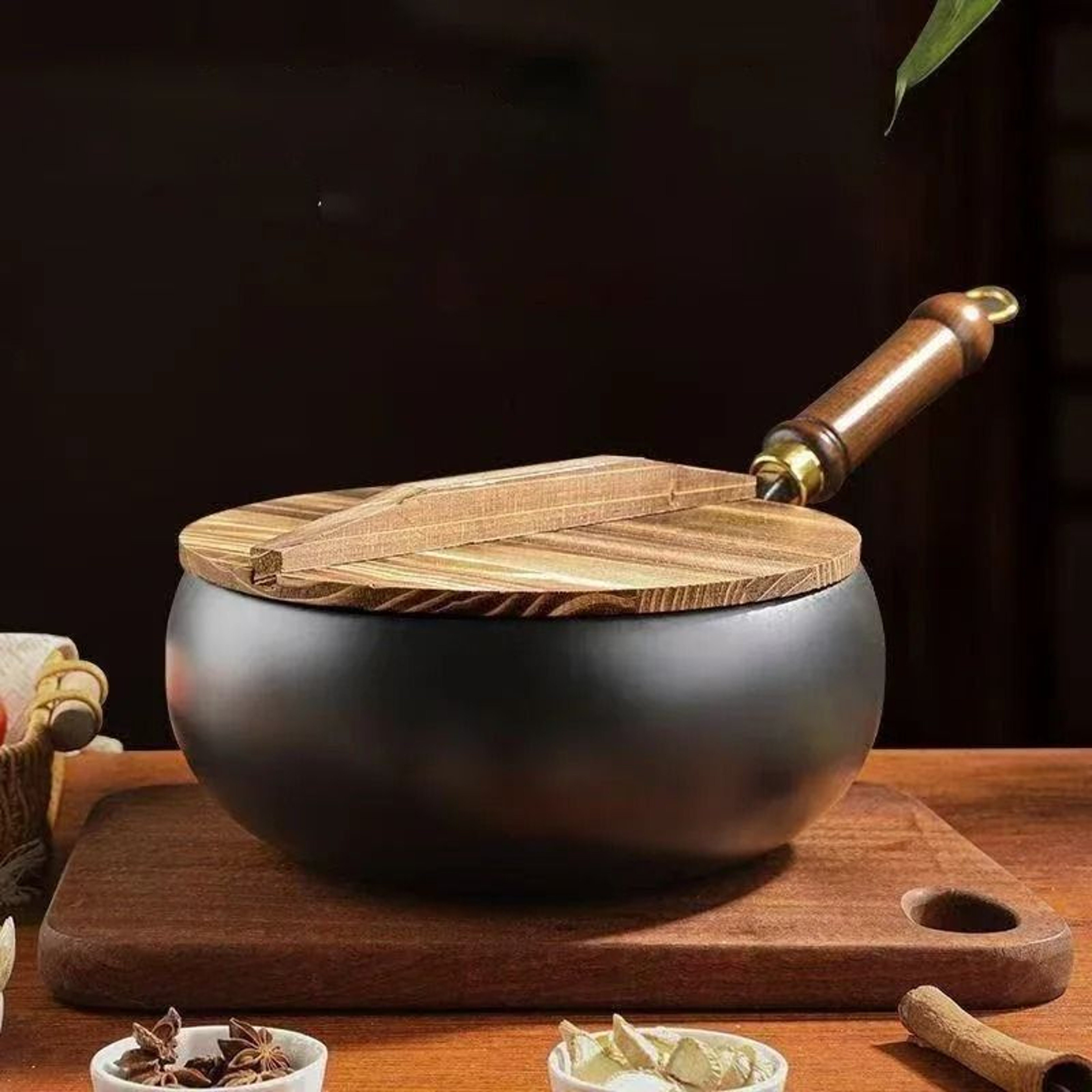Handmade Forged Big Belly Pot  Uncoated NonStick Frying Pan For Gas Stoves 2