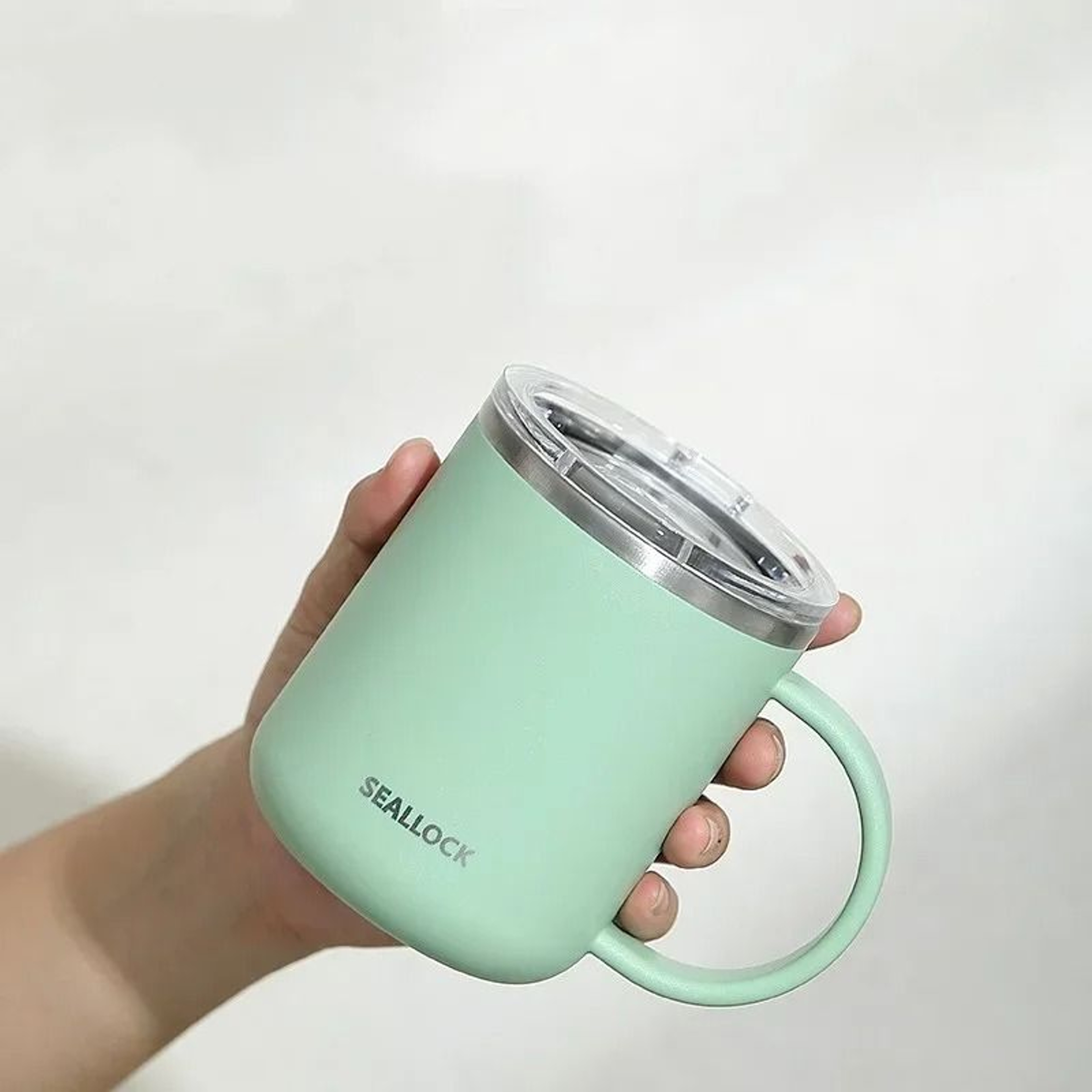 304 Stainless Steel Insulated Water Cup  450ml AntiScalding Milk  Juice Mug With Lid 0