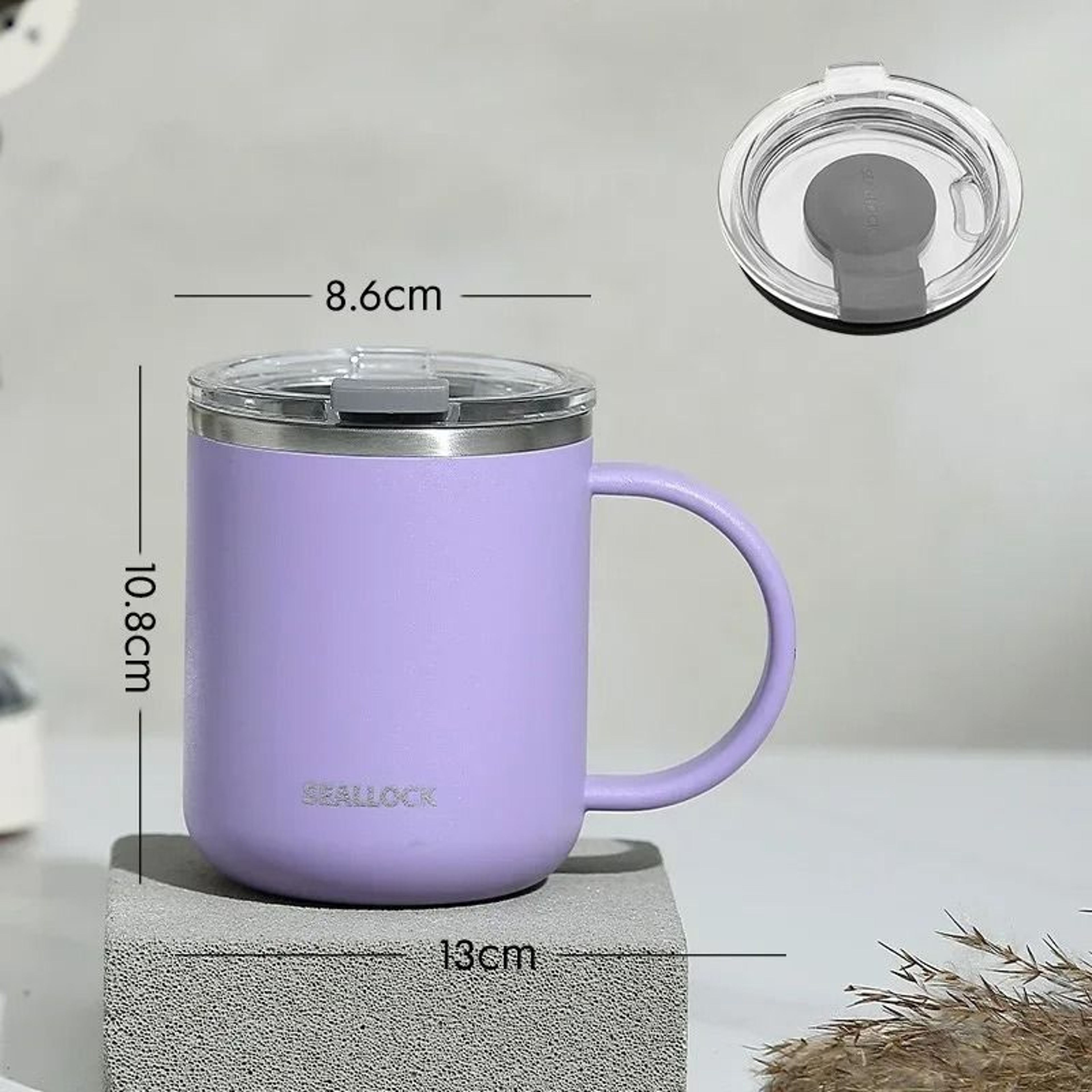 304 Stainless Steel Insulated Water Cup  450ml AntiScalding Milk  Juice Mug With Lid 11