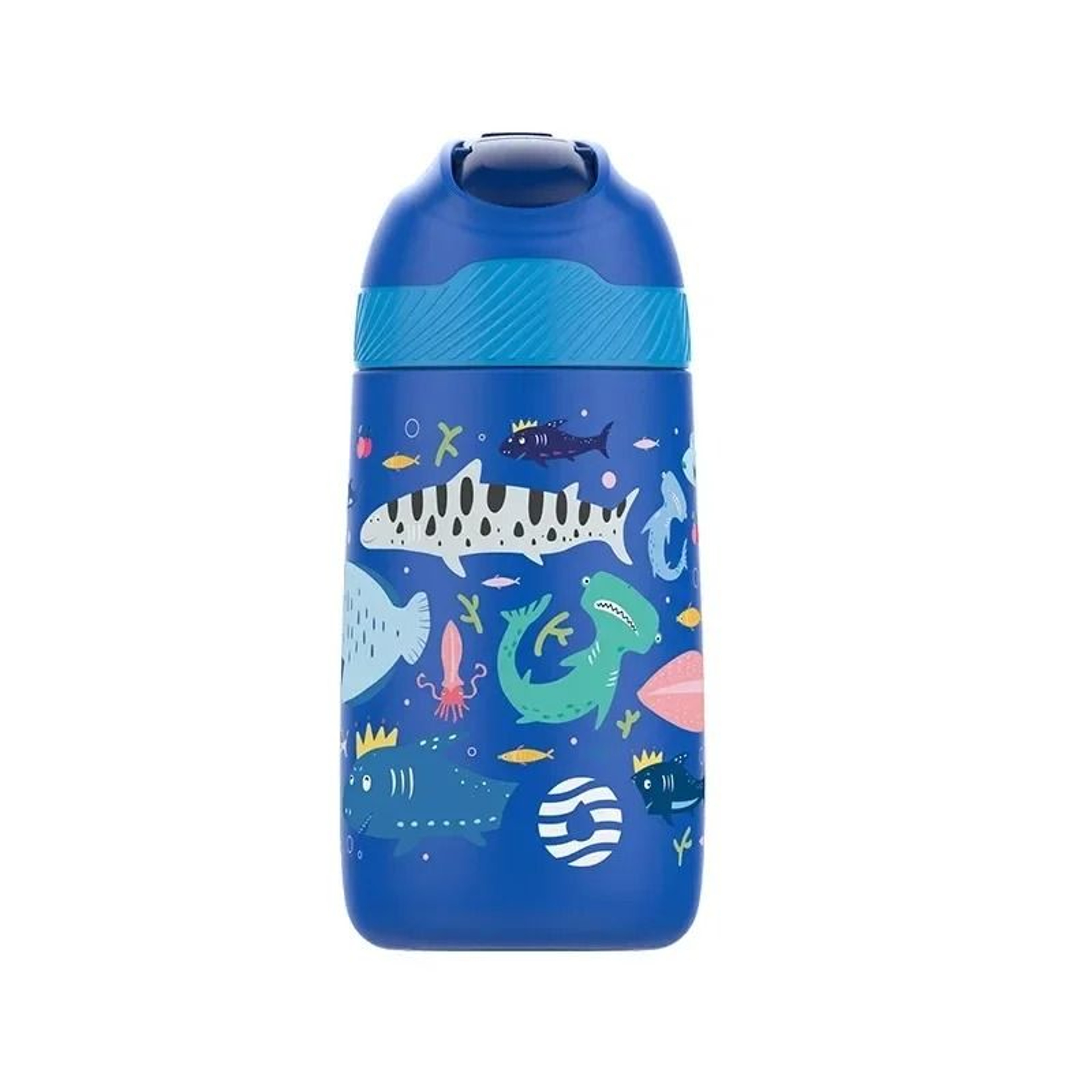 Cartoon Pattern Portable Kids Water Bottle  350ml Stainless Steel Thermo Cup For Travel 15