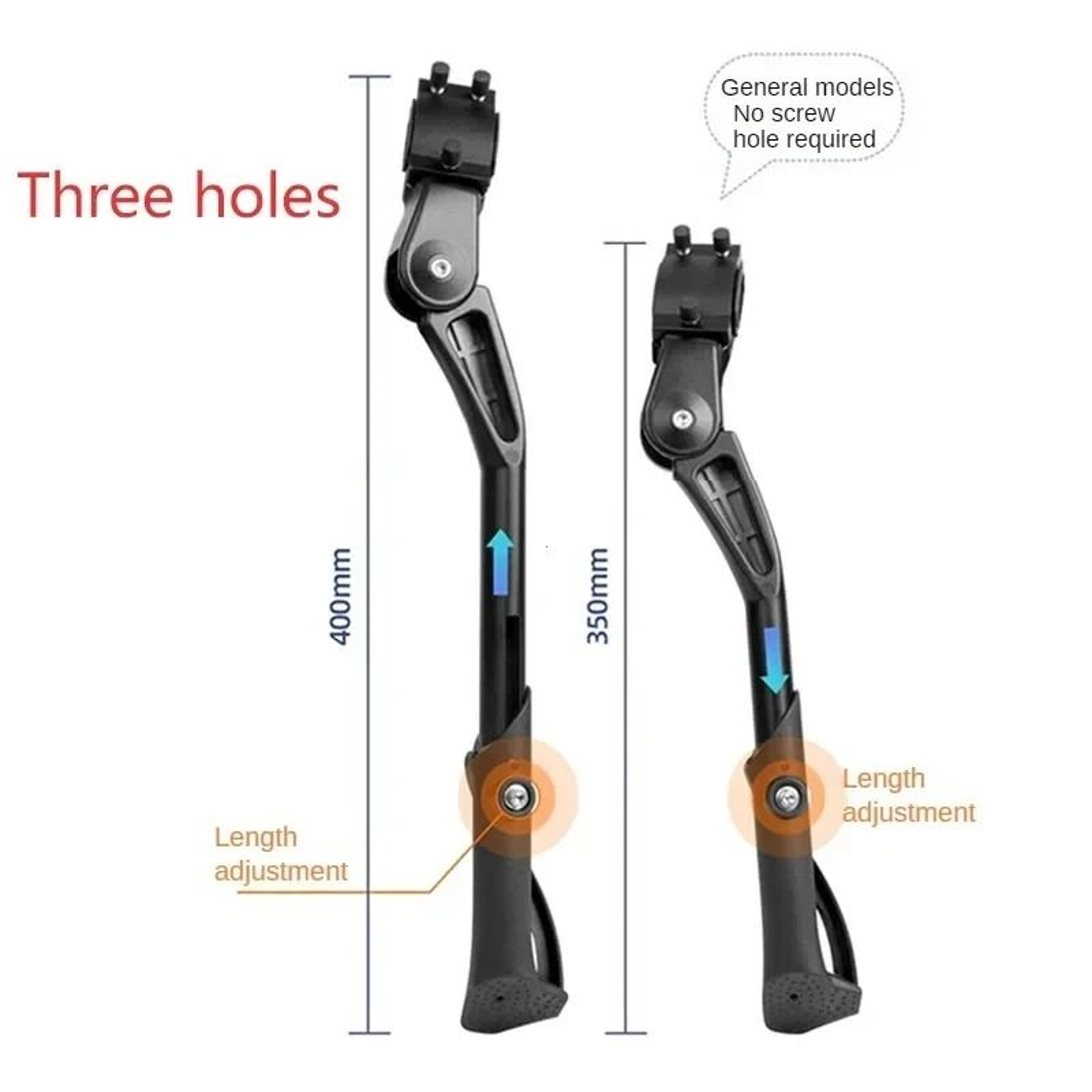 Adjustable Aluminum Alloy Bike Kickstand  Universal Side Stand For MTB Electric  Snow Bikes 2