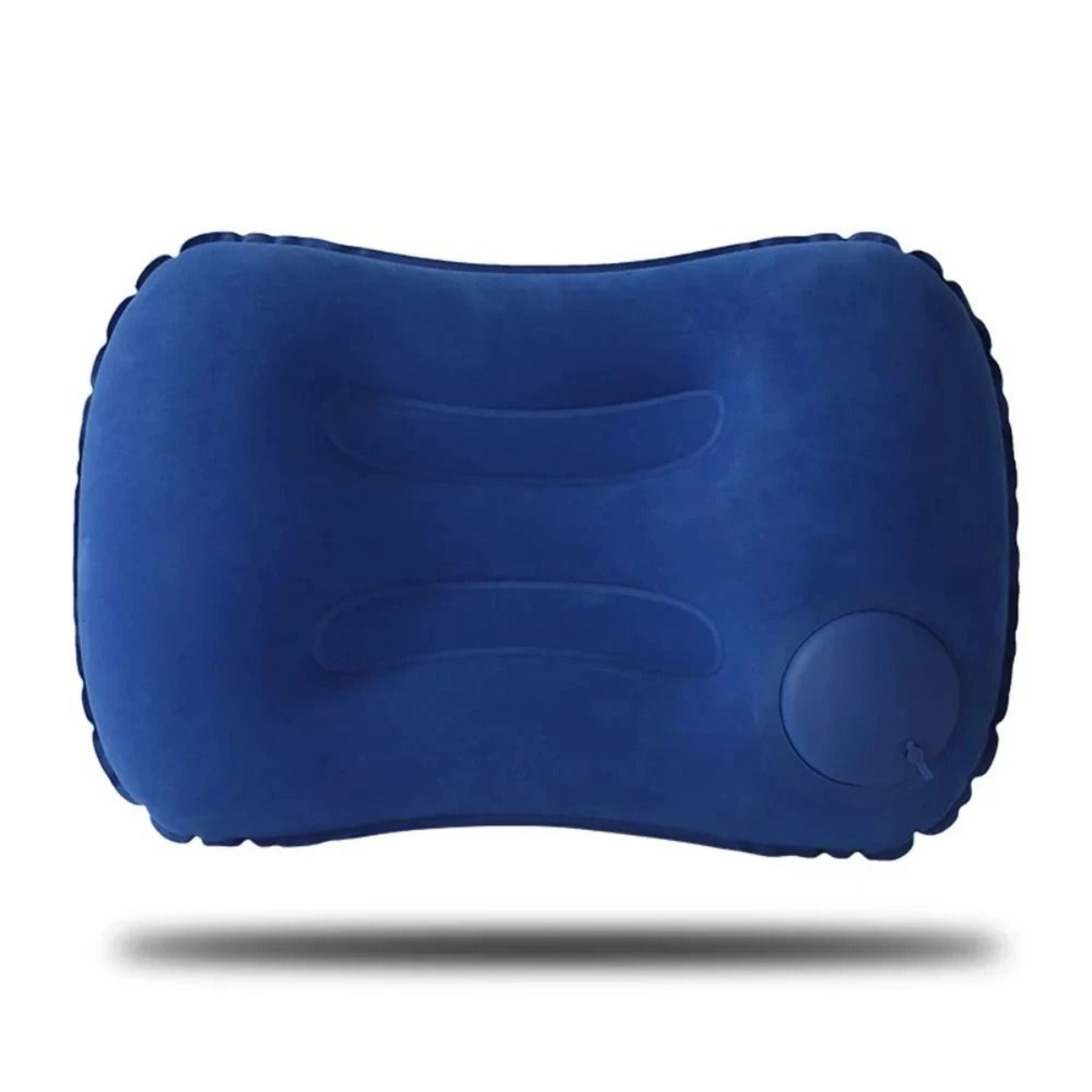 Ultralight Flocked Inflatable Travel Cushion  Ergonomic Neck  Lumbar Support For Camping  Travel 0
