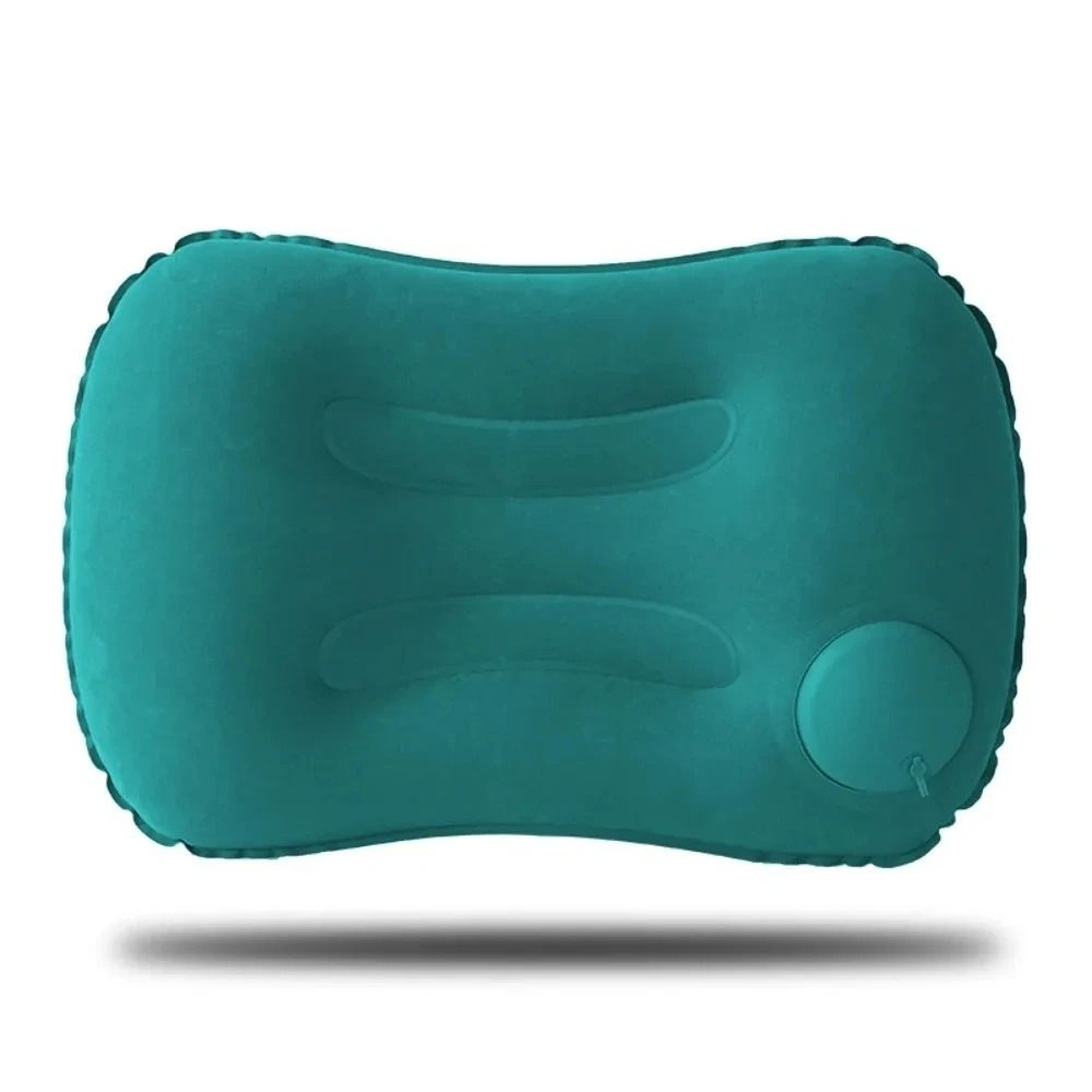 Ultralight Flocked Inflatable Travel Cushion  Ergonomic Neck  Lumbar Support For Camping  Travel 5