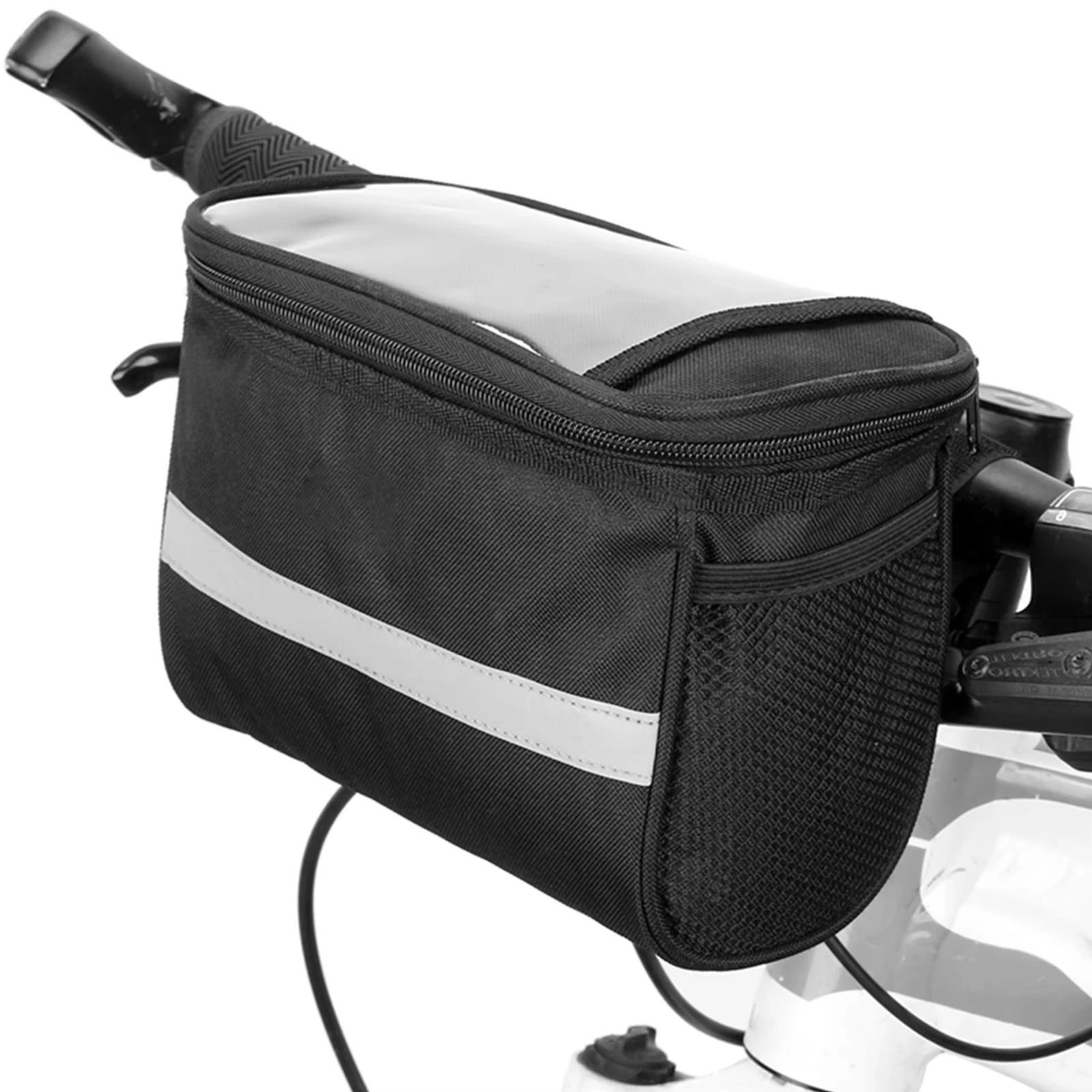 Bicycle Front Handlebar Bag  Waterproof Cycling Phone Mount Bag  Outdoor Gear Organizer 6