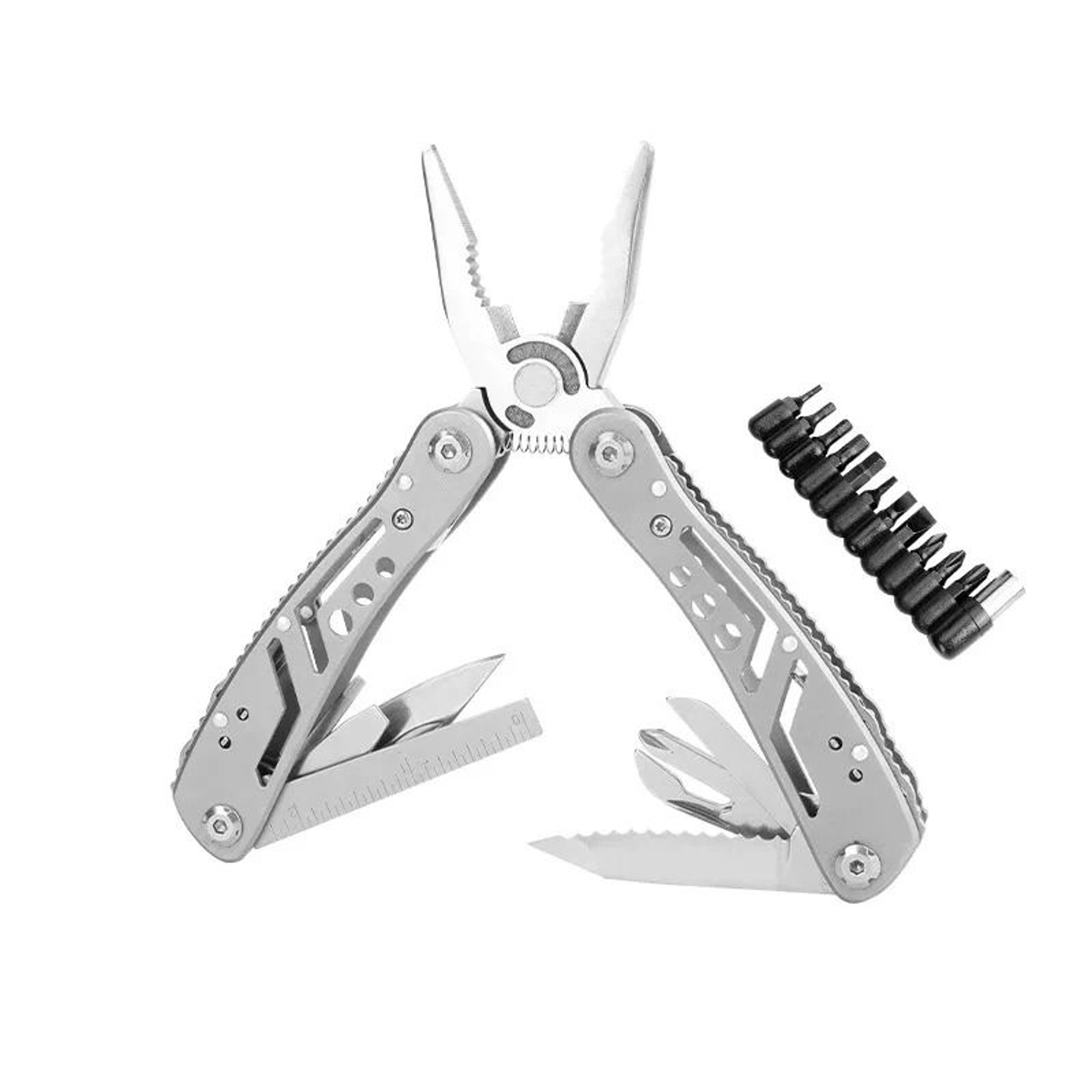 24in1 Stainless Steel Multitool Pliers  Portable Folding Survival Tool For Camping  Hunting 6