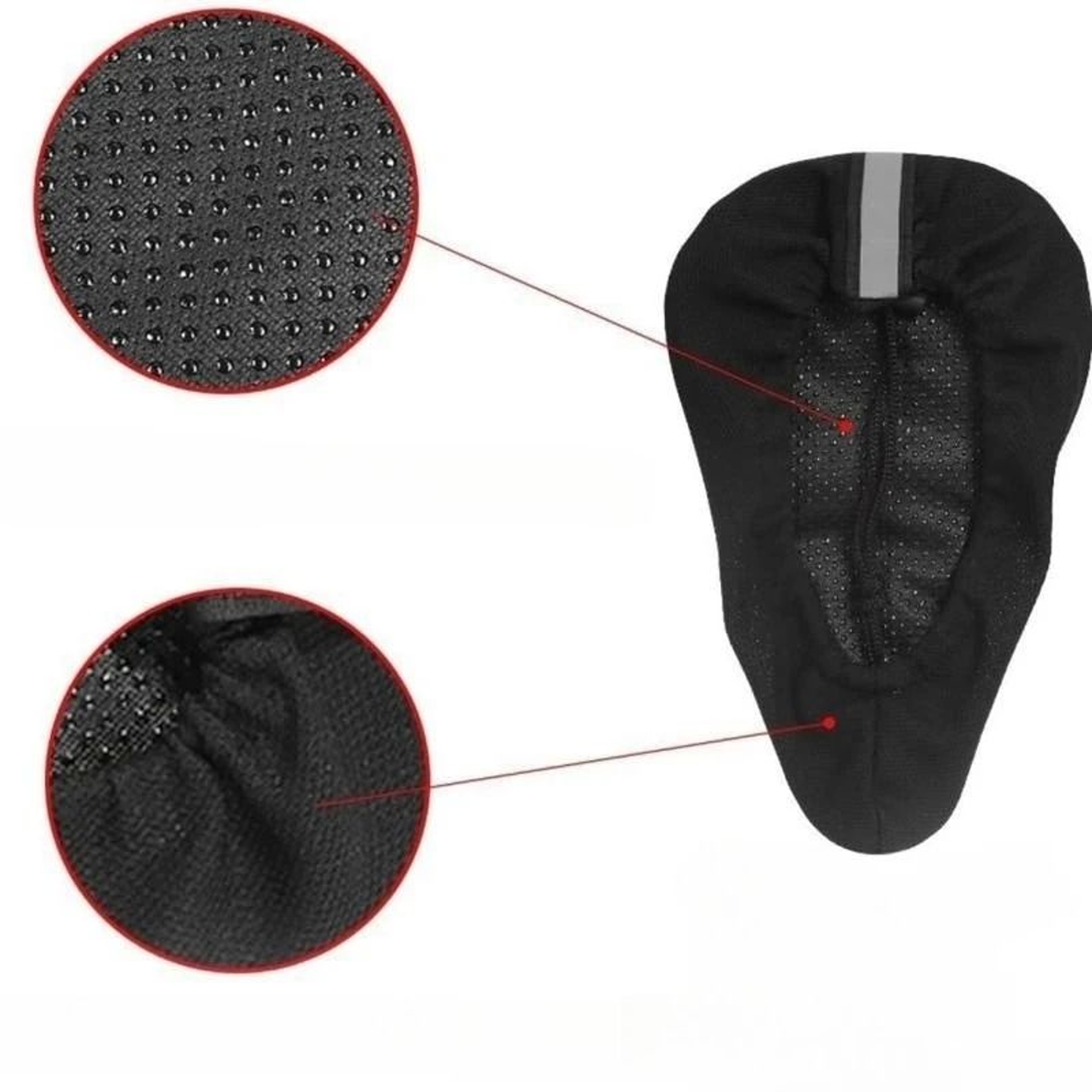 Soft 3D Padded Cycling Saddle Cover  Breathable Foam Seat Cushion For MTB  Road Bikes 5