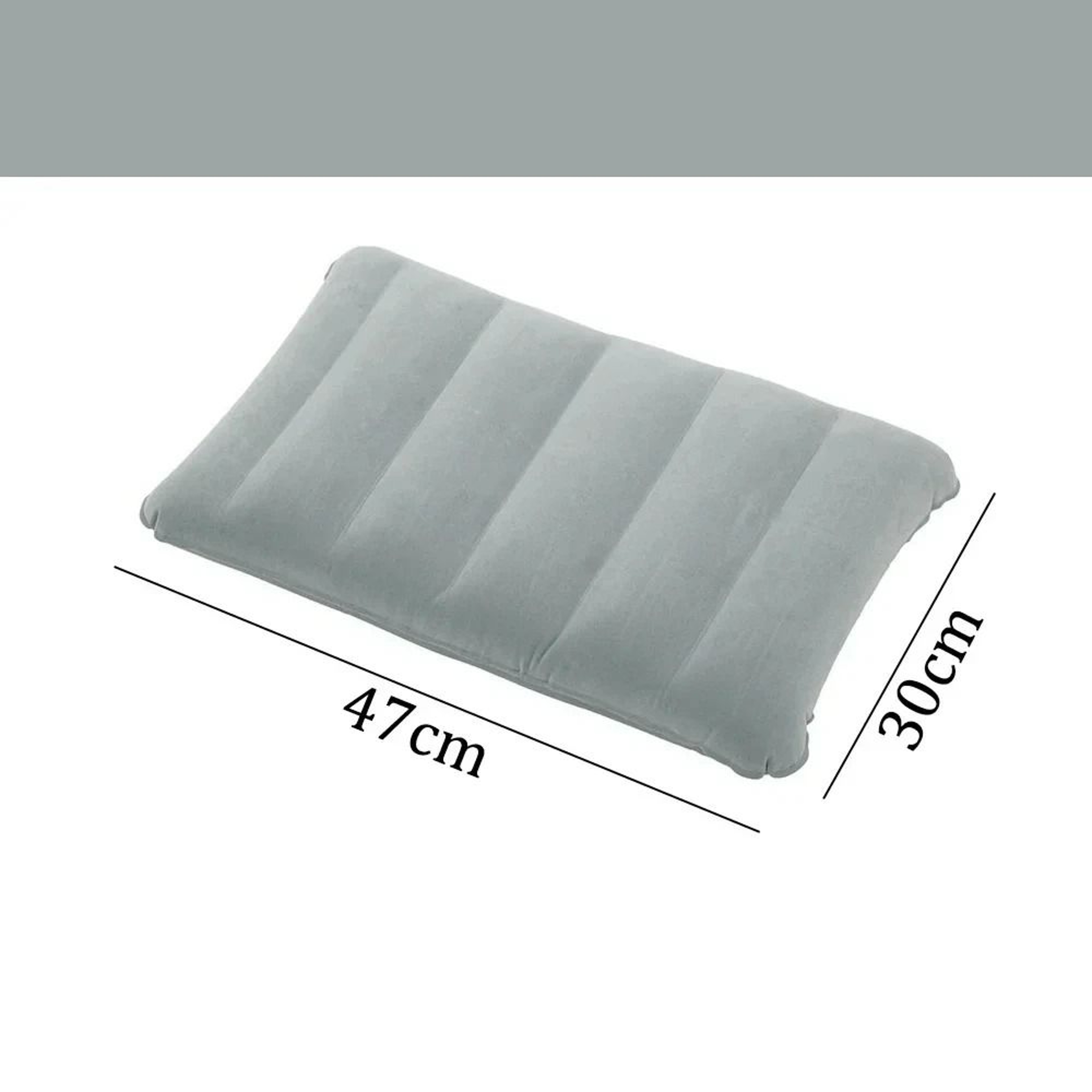 Portable Inflatable Air Cushion Pillow  Large 47x30cm Folding Square Travel Headrest 8
