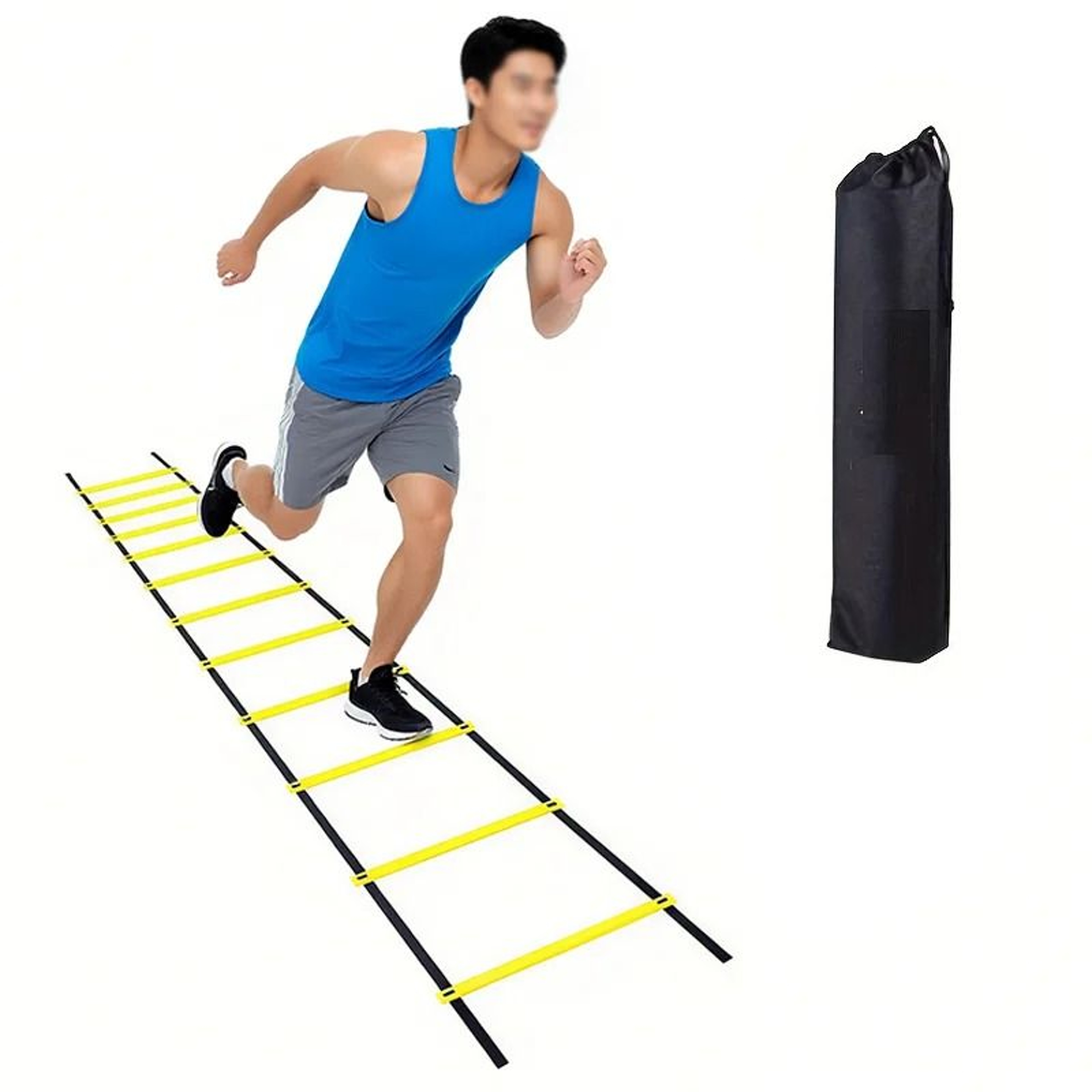 Speed Agility Training Ladder  HeavyDuty Nylon Straps For Football  MultiSport Flexibility 0