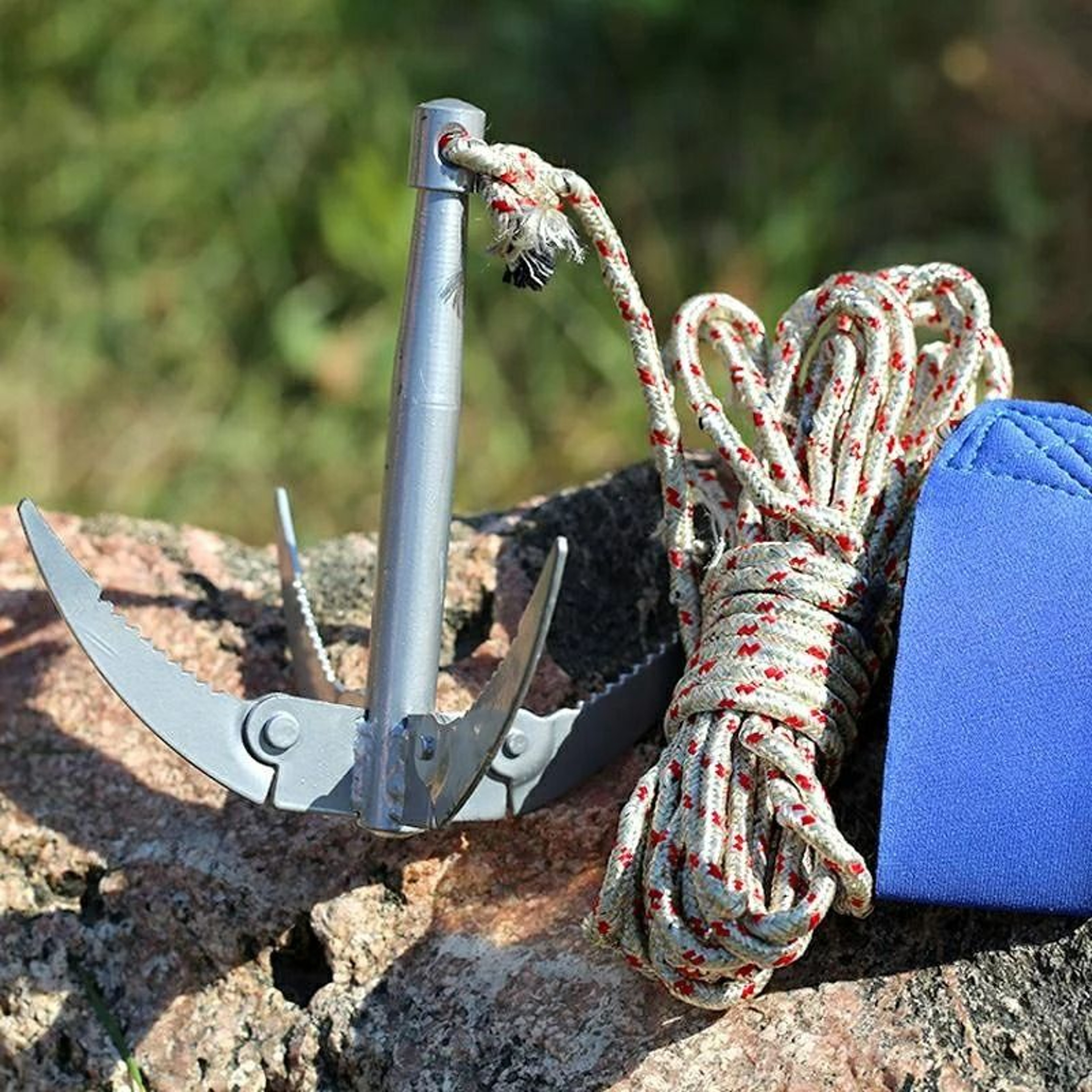 Folding Boat Anchor  Grappling Hook  Sturdy Survival Tool For Canoes Kayaks And Small Craft 4