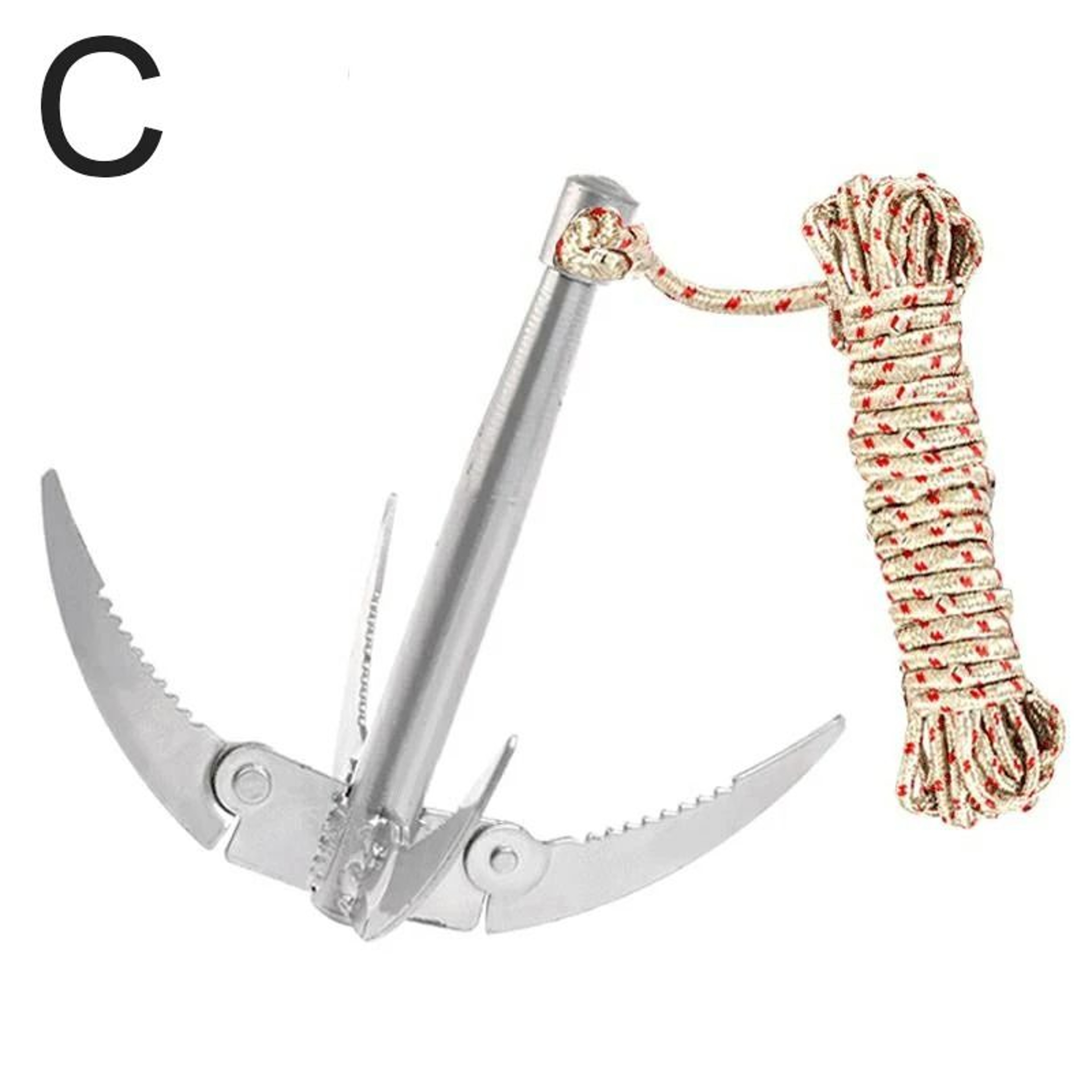Folding Boat Anchor  Grappling Hook  Sturdy Survival Tool For Canoes Kayaks And Small Craft 7