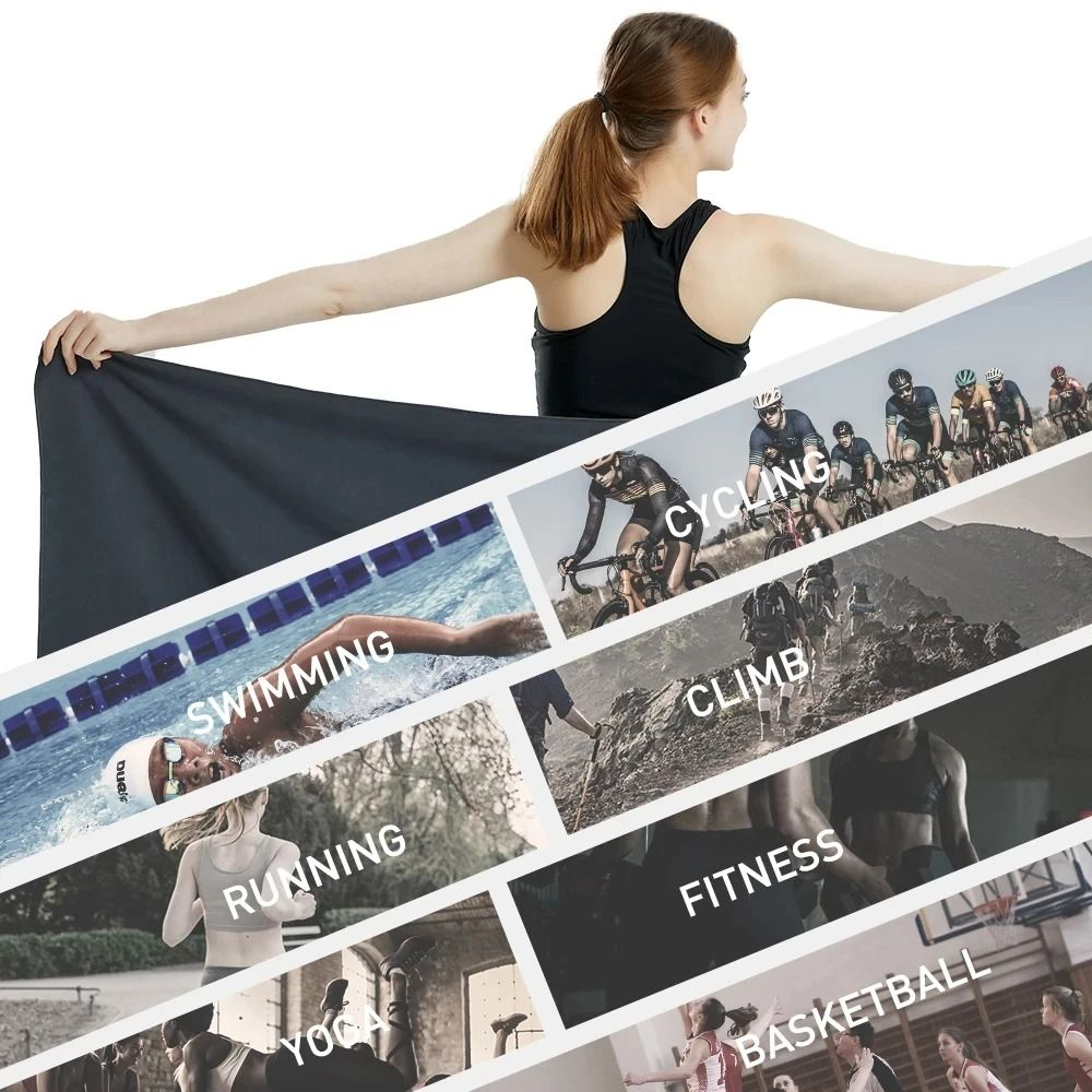 Premium Microfiber QuickDry Towel  Sandproof  Lightweight For Beach Gym And Travel 2