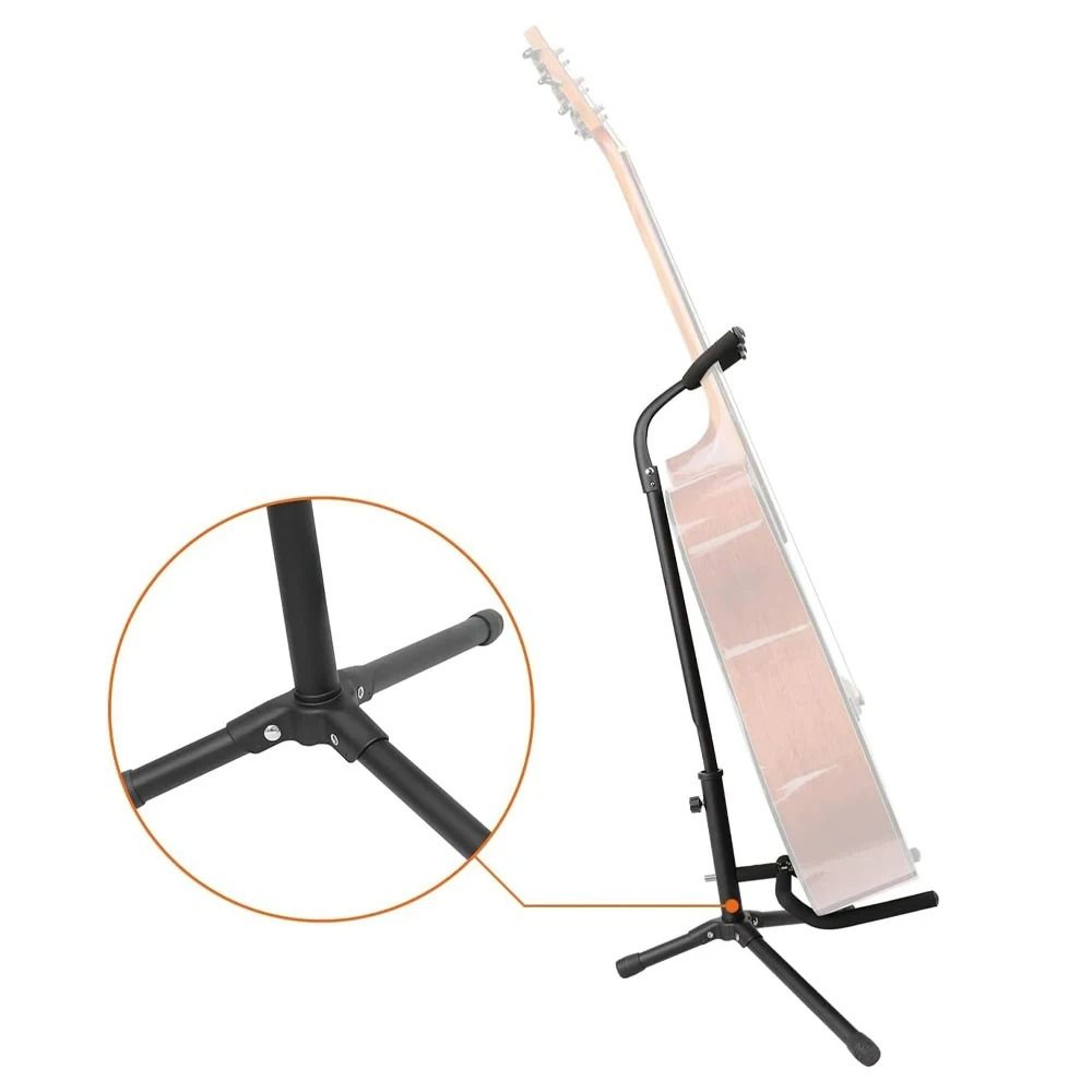 Portable Universal Guitar Stand  Collapsible Single Stand With Safety Lock For Travel 0