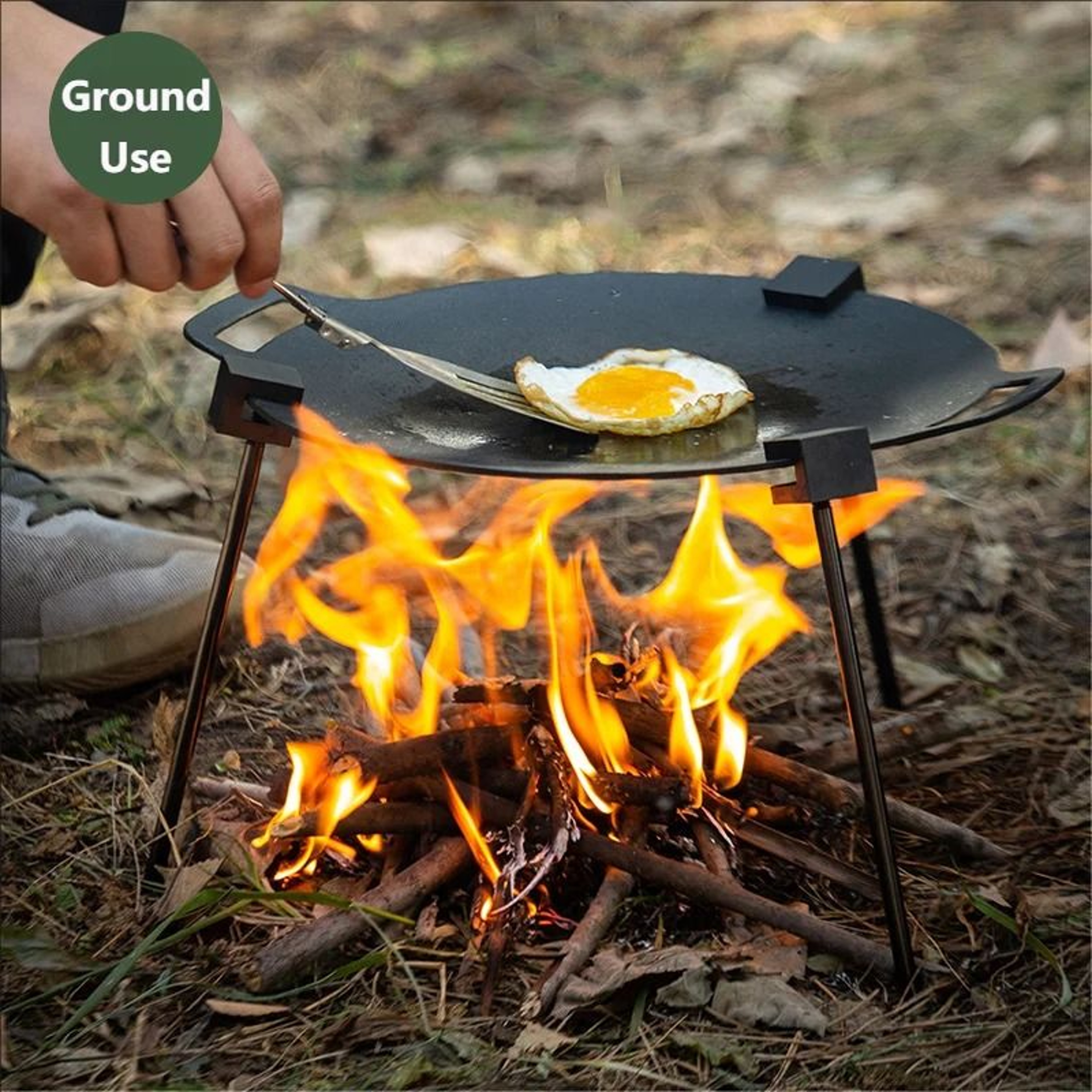 Outdoor BBQ Triangular Bracket  Multifunctional Detachable Camping Grill Pot Rack 2